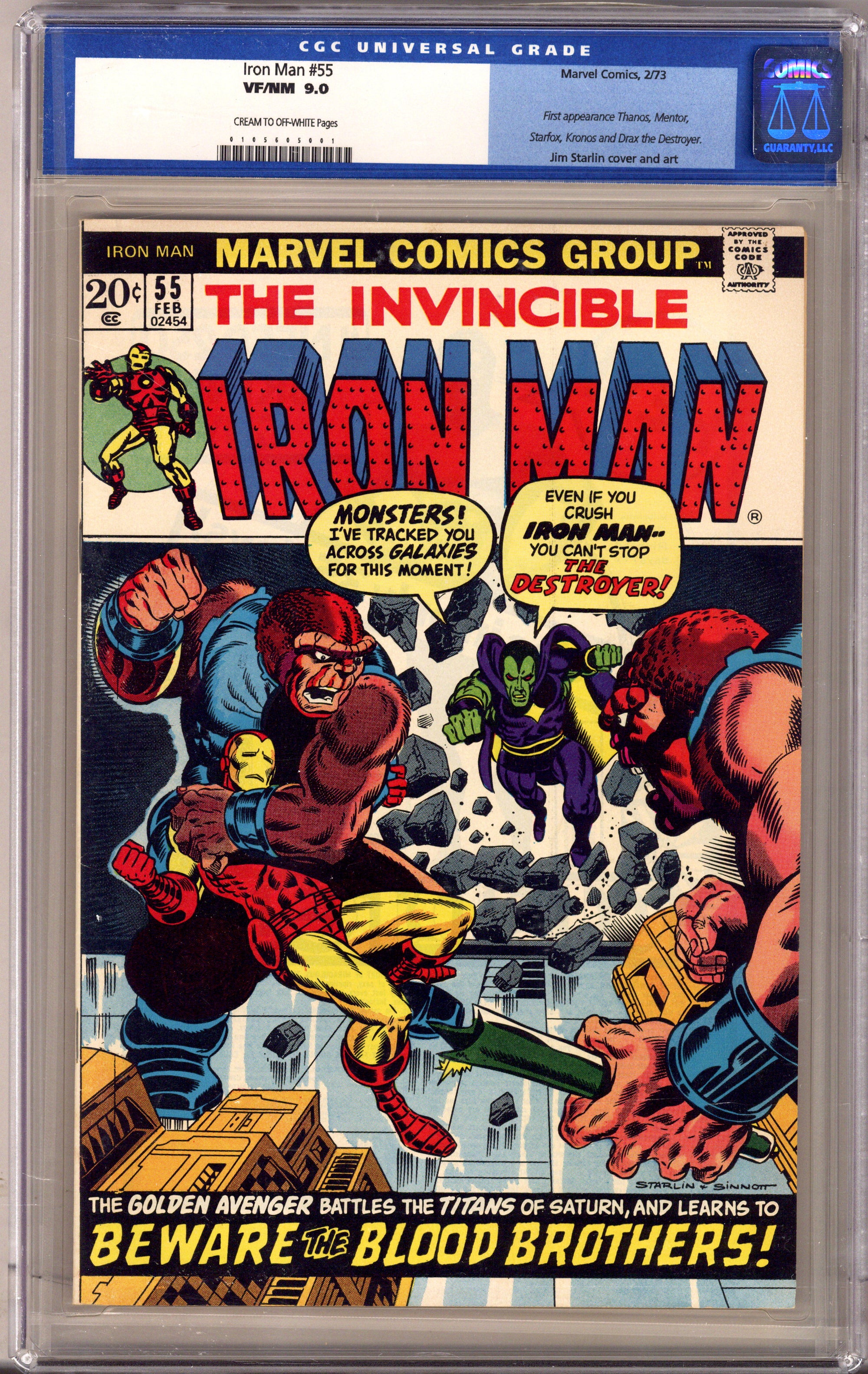 Iron Man Vol 1 55 CGC 9.0 (VF/NM) (1973) 