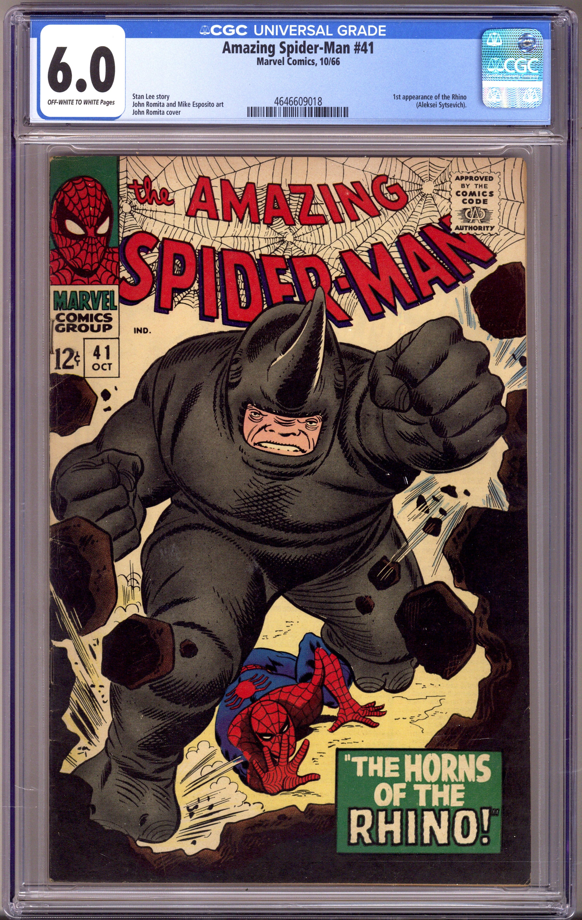 The Amazing Spider-Man Vol 1 41 CGC 6.0 (FN) (1966) 