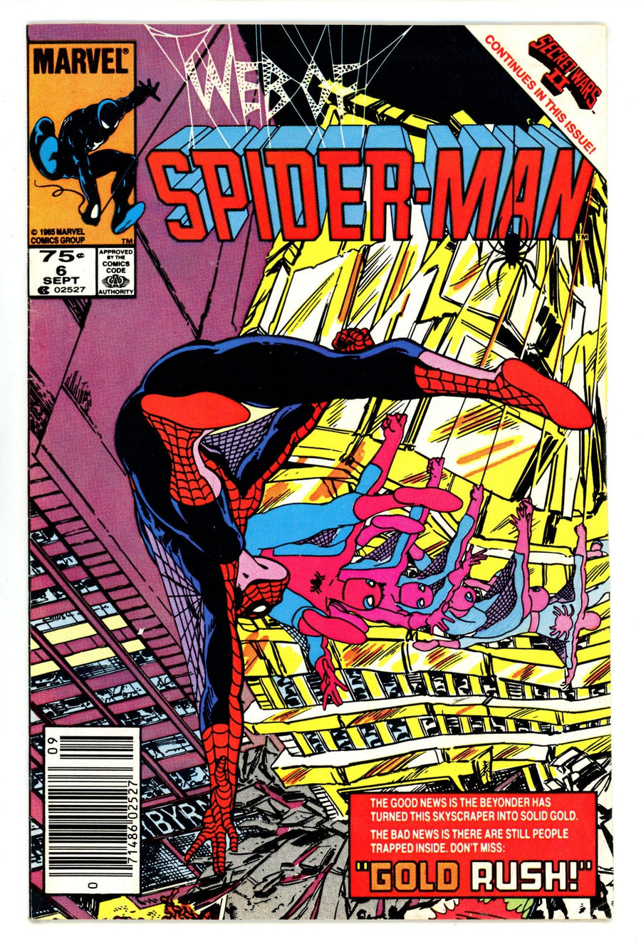 Web of Spider-Man Vol 1 6  Low Grade   (1985)   Canadian Price Variant