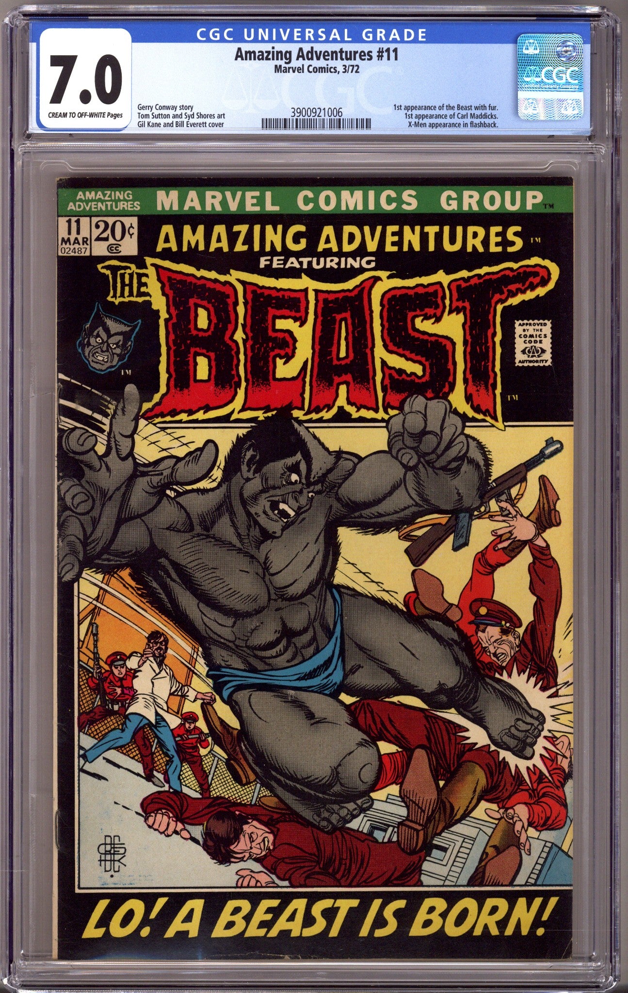 Amazing Adventures Vol 2 11 CGC 7.0 (FN/VF) (1972) 