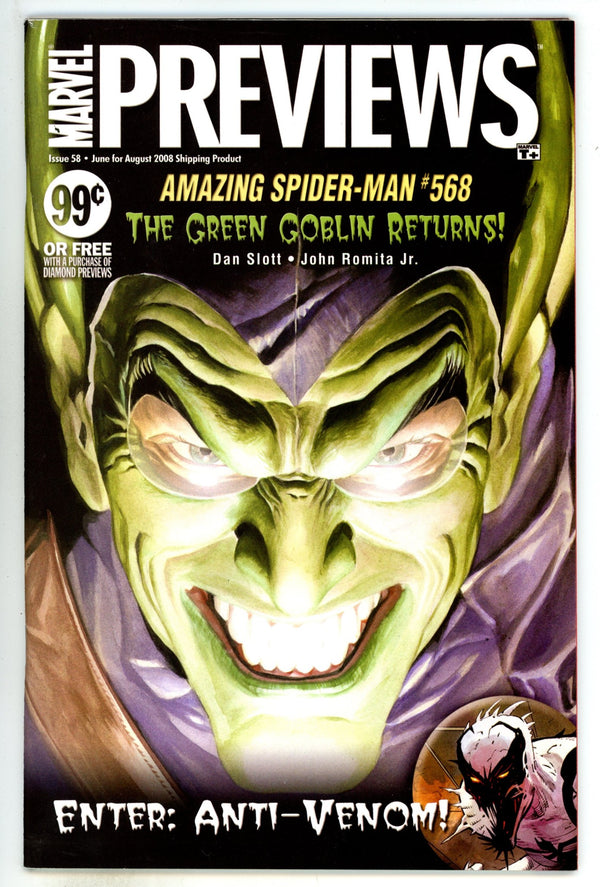 Marvel Previews 58 FN/VF (7.0) (2008)