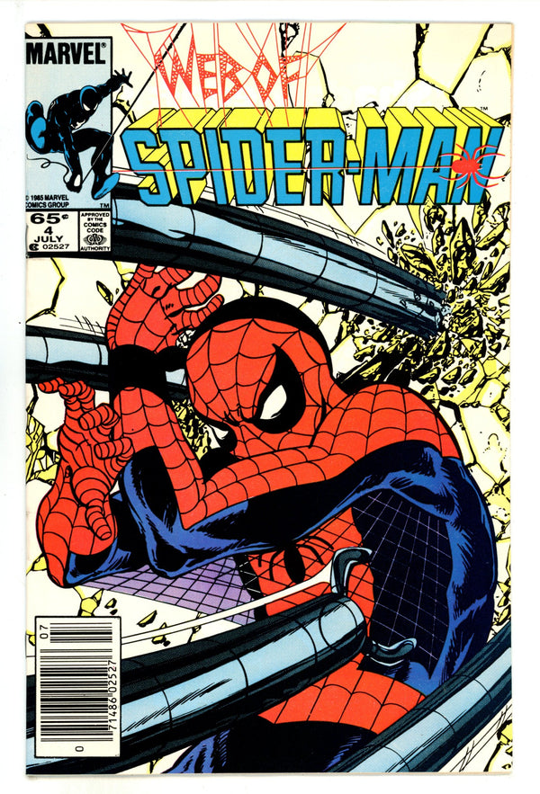 Web of Spider-Man Vol 1 4 High Grade (1985) Newsstand