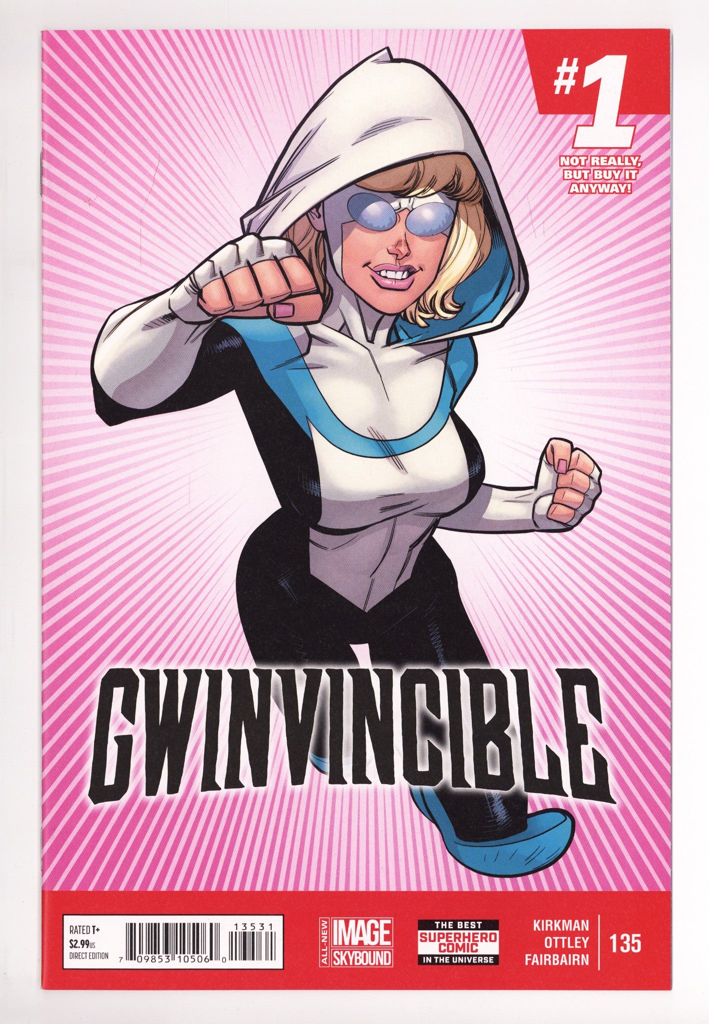 Invincible 135 NM (9.4) (2017) Ottley April Fools Variant 