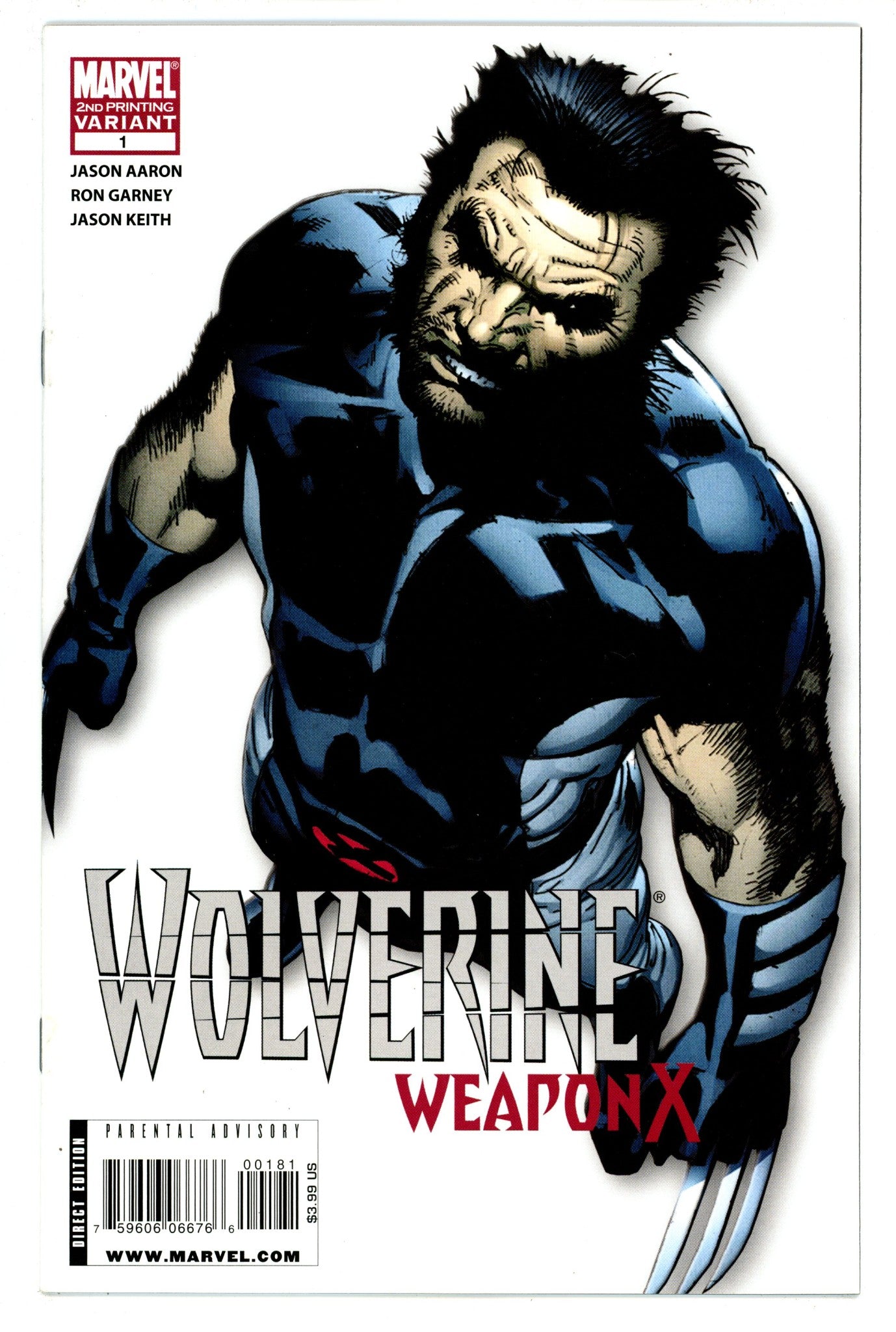 Wolverine Weapon X 1 High Grade (2009) 2nd Print 
