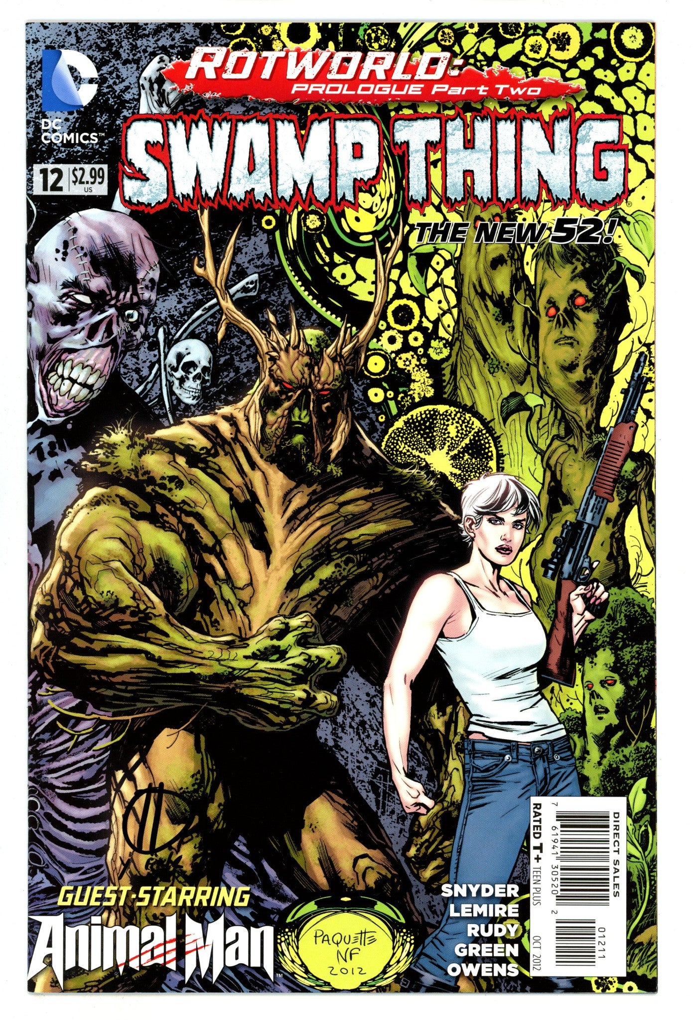 Swamp Thing Vol 5 12 High Grade (2012) Signed x1 Cover Marco Rudy 