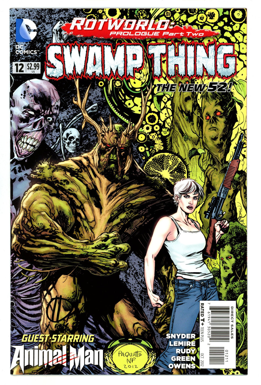 Swamp Thing Vol 5 12 High Grade (2012) Signed x1 Cover Marco Rudy 