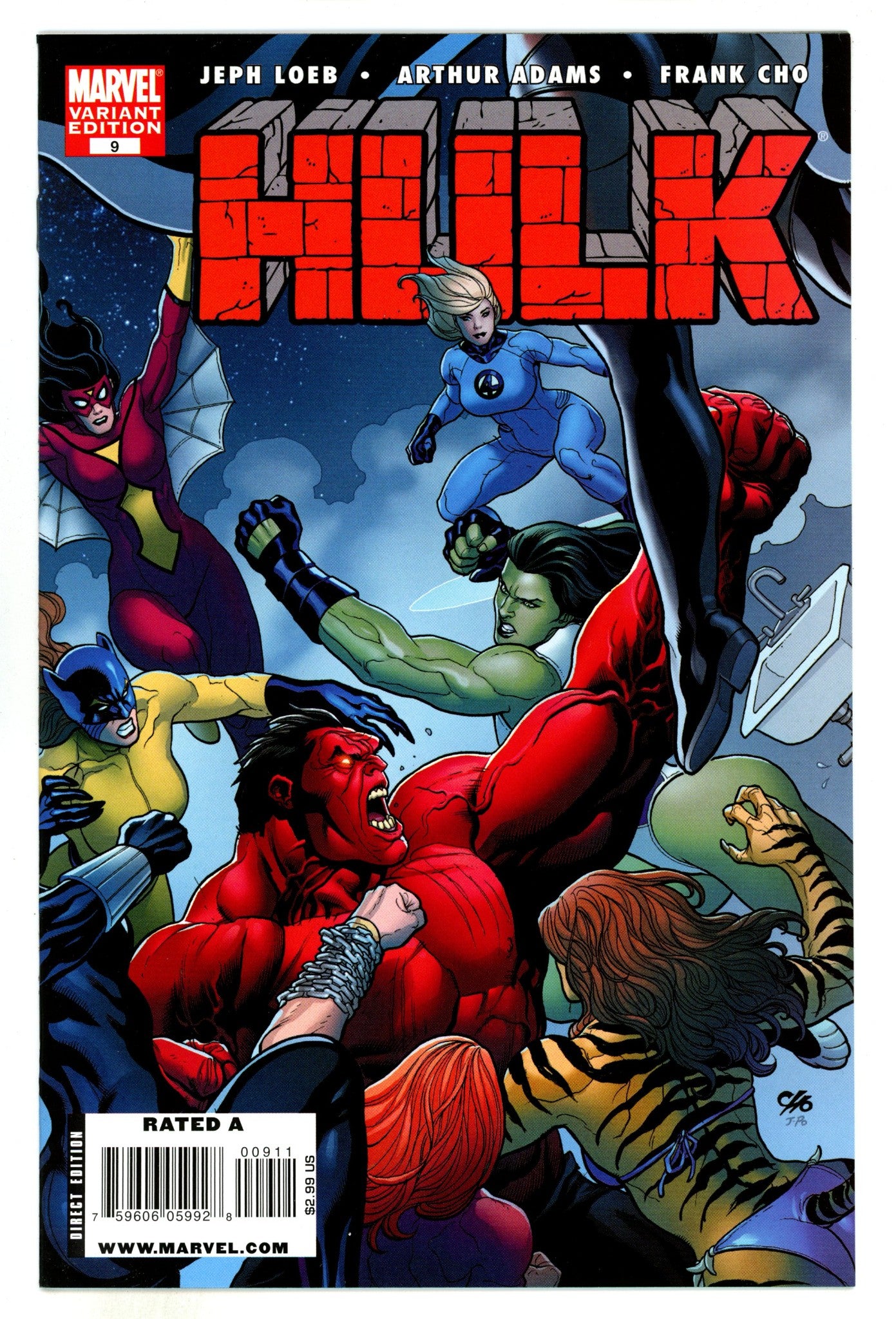 Hulk Vol 1 9 High Grade (2009) Cho Variant 