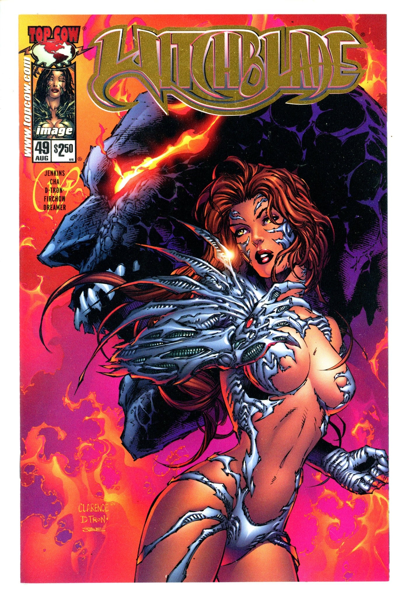 Witchblade Vol 1 49 Gold Foil Mid-West Variant VF/NM (2001)
