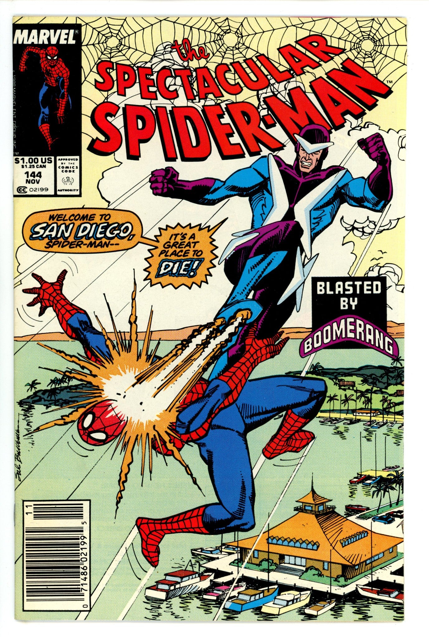 The Spectacular Spider-Man Vol 1 144 Newsstand (1988)