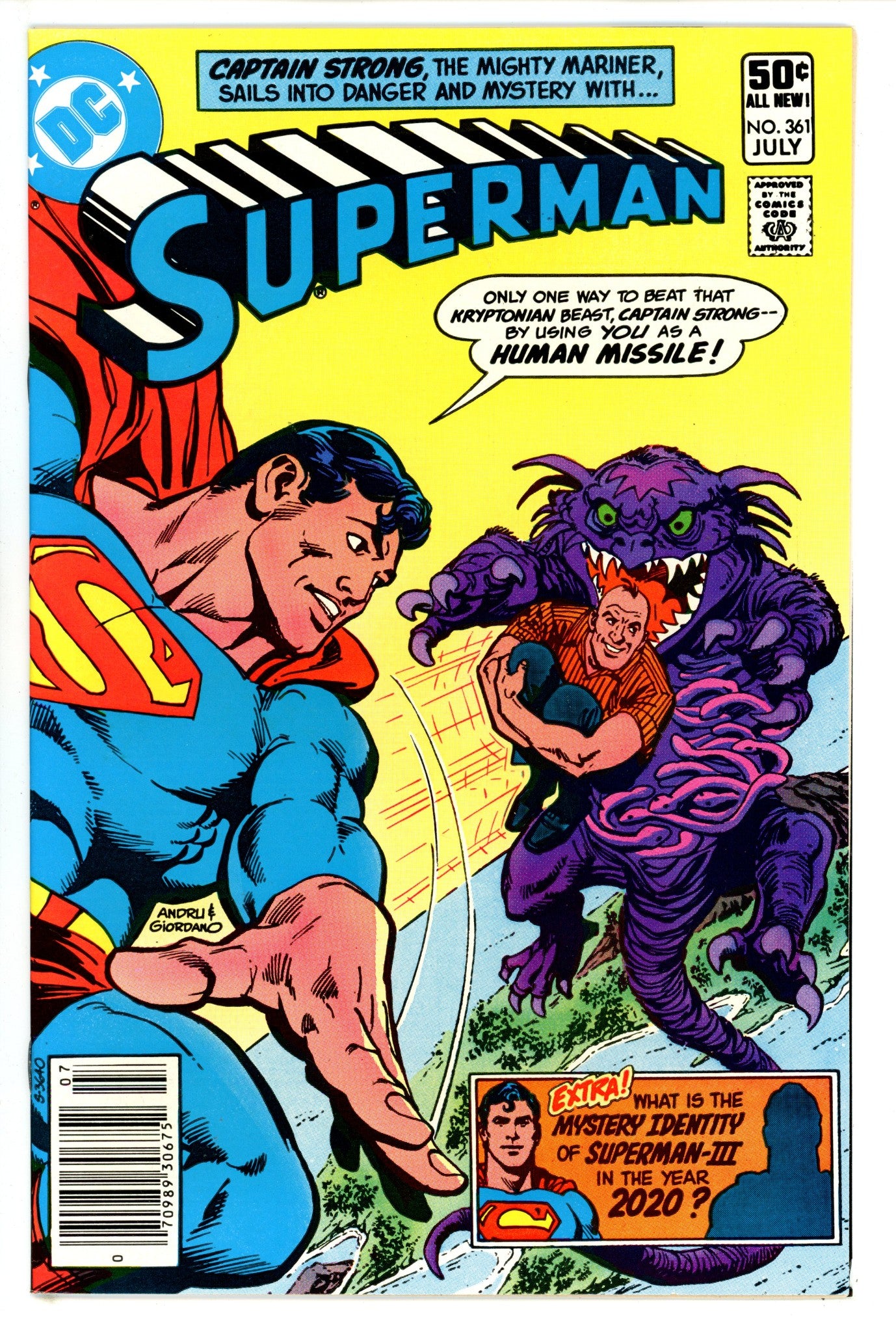Superman Vol 1 361 Newsstand (1981)