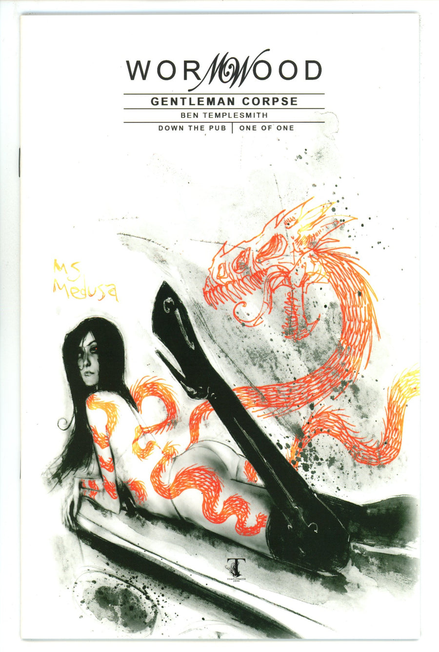Wormwood: Gentleman Corpse: Down the Pub 1 VF+ (8.5) (2008) Templesmith Incentive Variant 