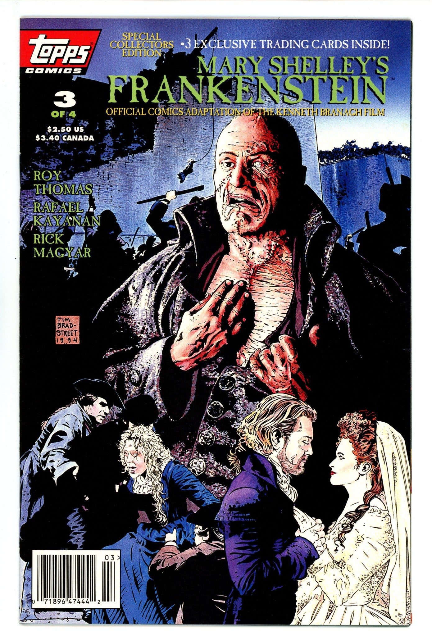 Mary Shelley's Frankenstein 3 VF/NM (9.0) (1994) Newsstand 