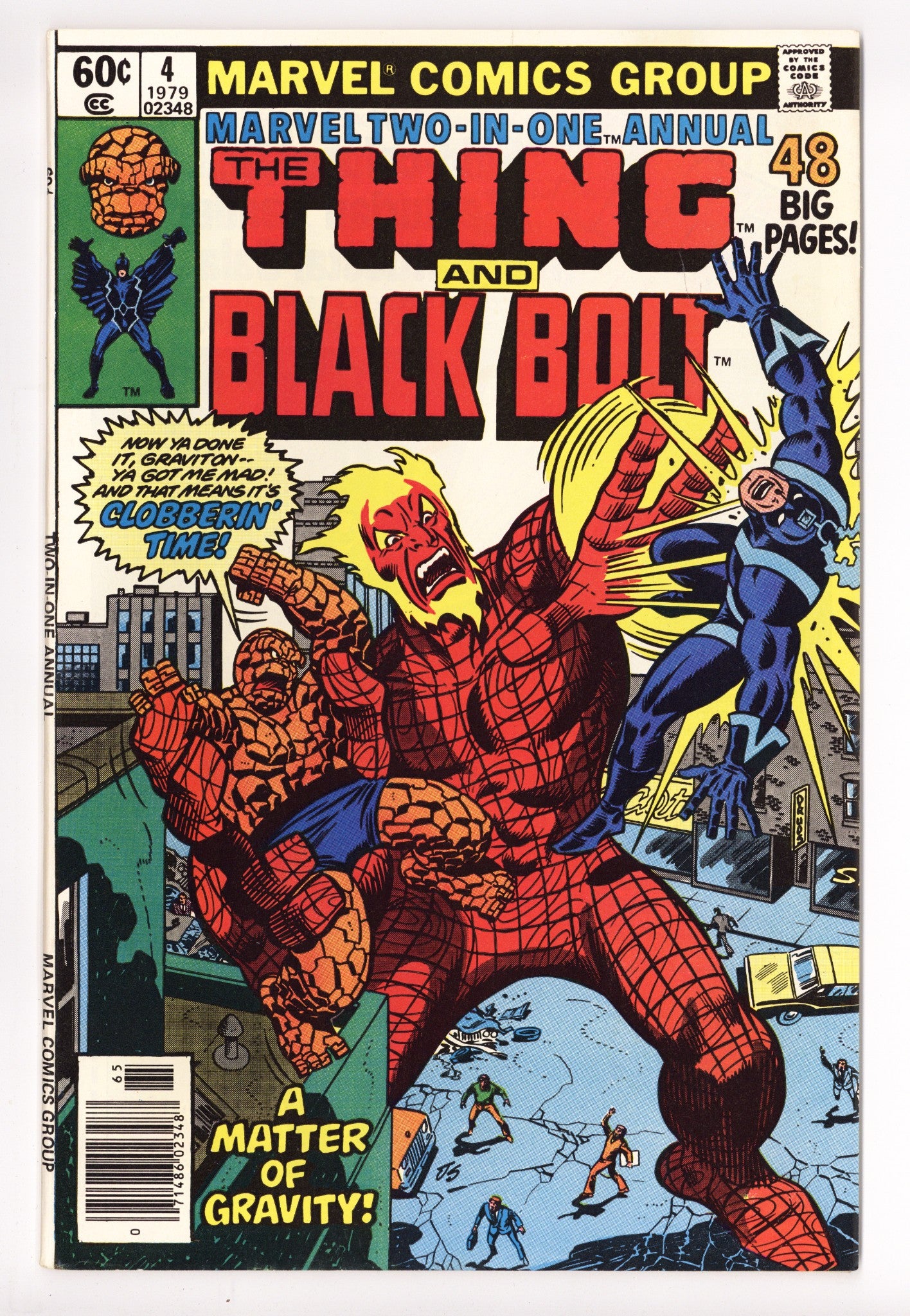 Marvel Two-in-One Annual Vol 1 4 Mid Grade (1979) Newsstand 