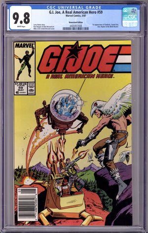 G.I. Joe, A Real American Hero 59 CGC 9.8 (NM/M) (1987) Newsstand