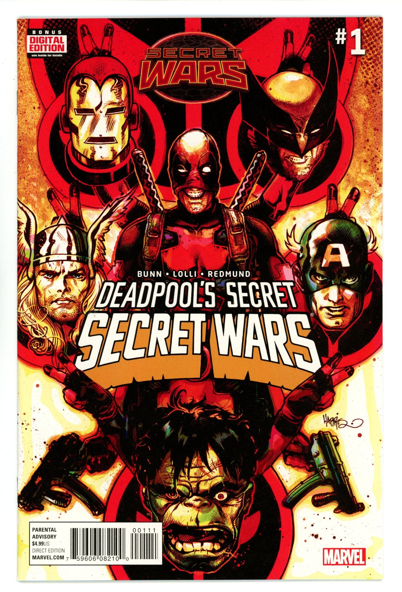 Deadpool's Secret Secret Wars 1 High Grade (2015) 