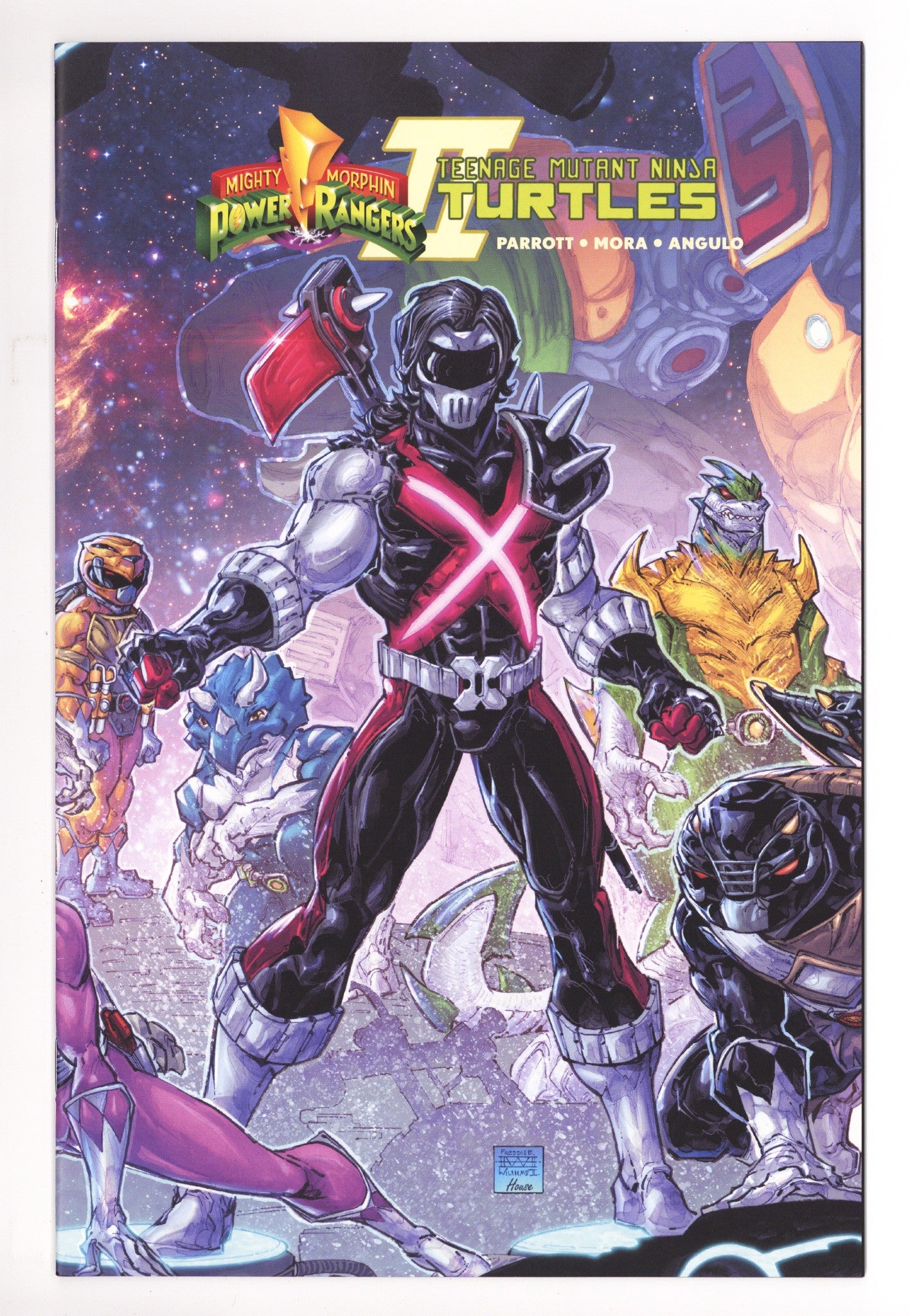 Mighty Morphin Power Rangers / Teenage Mutant Ninja Turtles II 4 High Grade (2023) II Connecting Exclusive Variant 