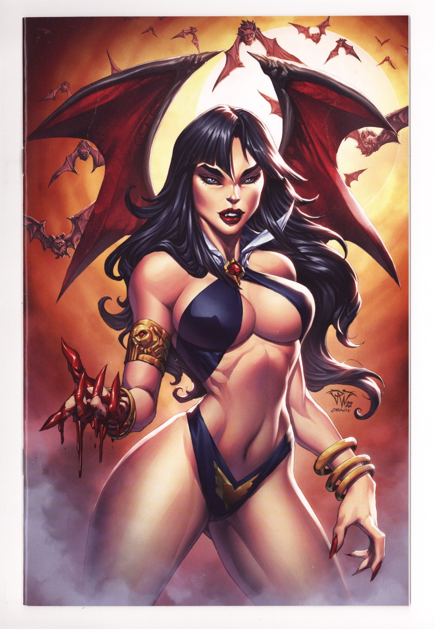 Vampirella Strikes Vol 3 1 High Grade (2022) Pantalena Orange Virgin Exclusive Variant 
