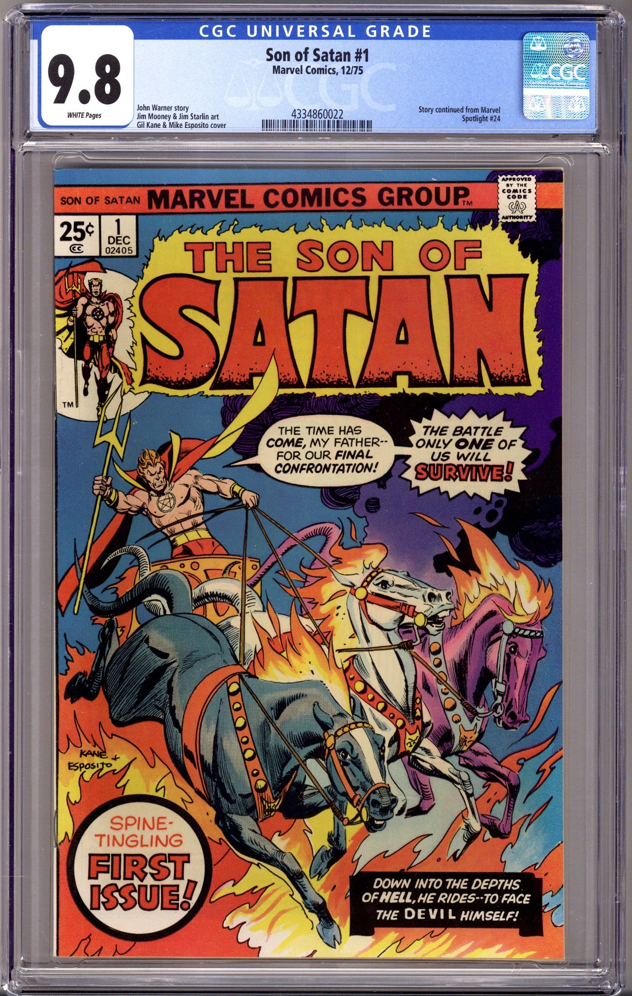 Son of Satan 1 CGC 9.8 (NM/M) (1975) 