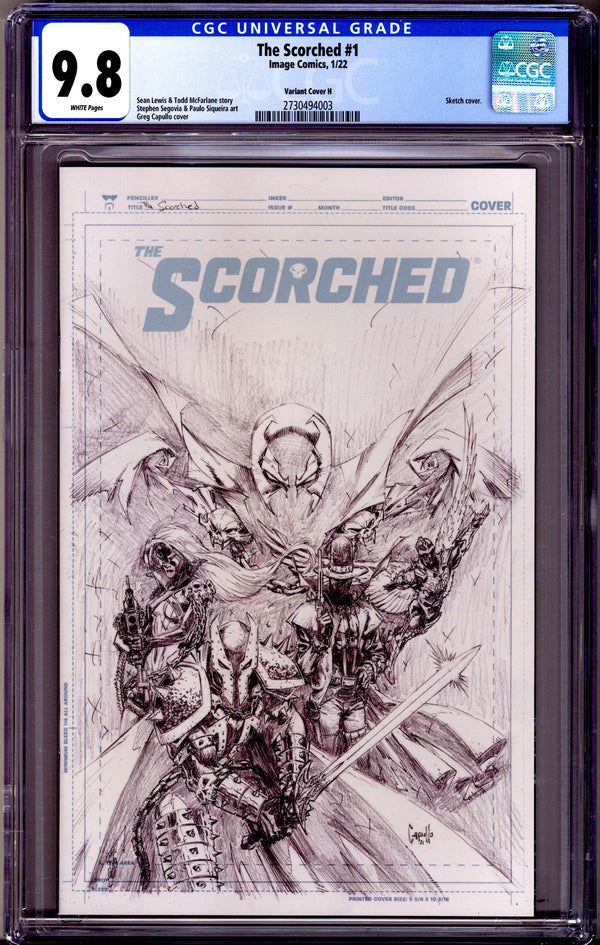 The Scorched 1 CGC 9.8 (NM/M) (2022) Capullo Sketch Incentive Variant