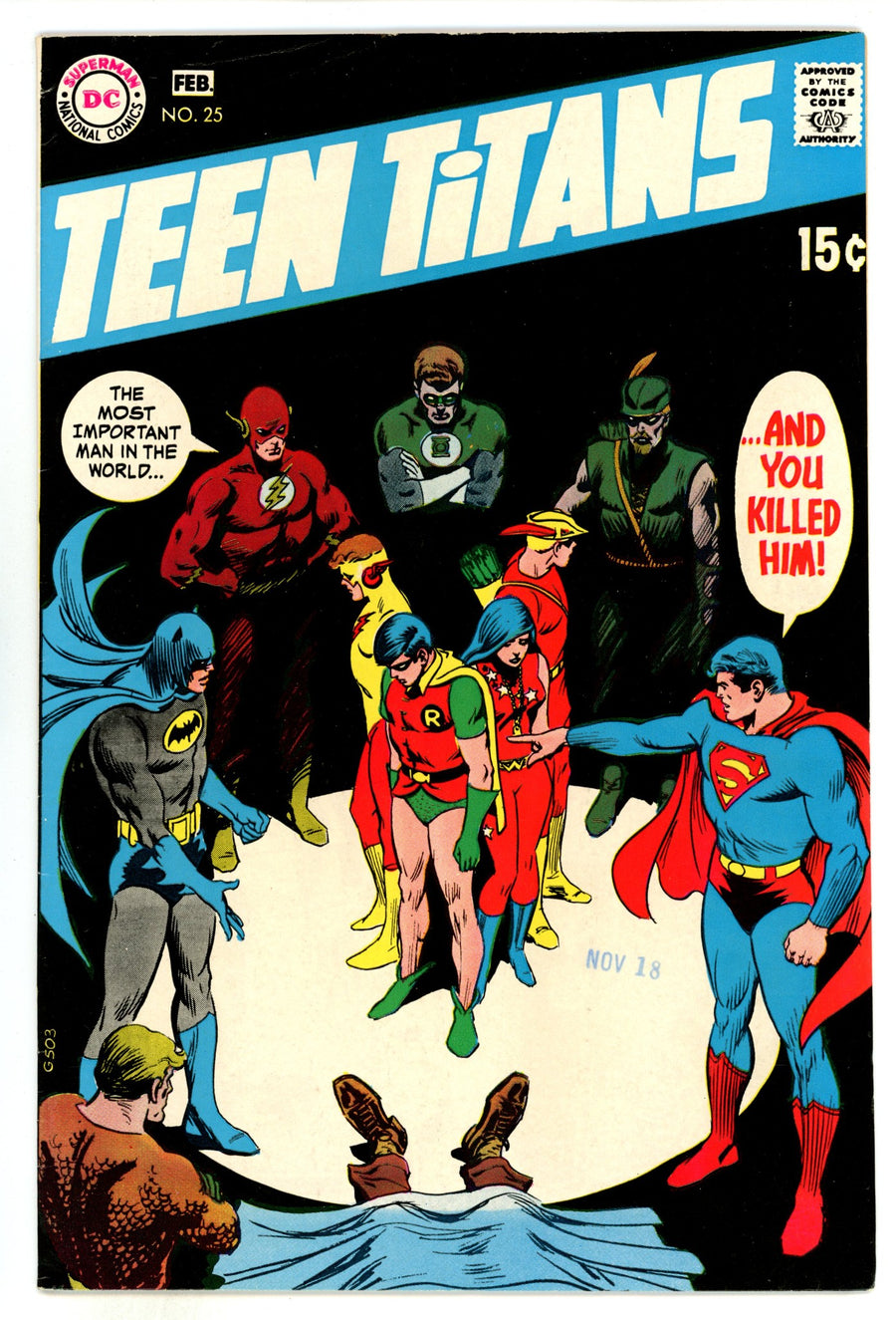 Teen Titans Vol 1 25 FN/VF (7.0) (1970) 
