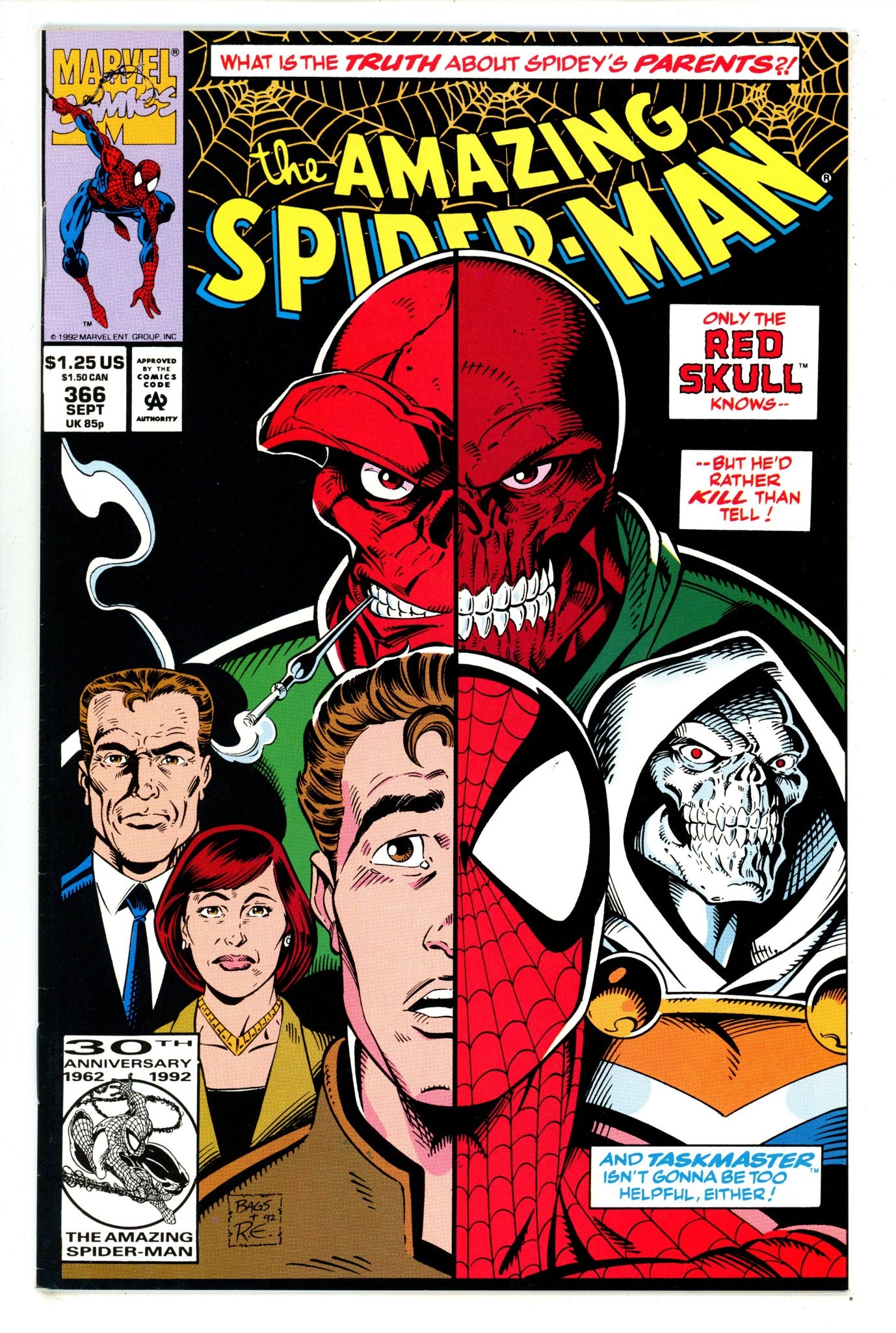 The Amazing Spider-Man Vol 1 366 VF+ (8.5) (1992) 