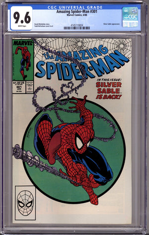 The Amazing Spider-Man Vol 1 301 CGC 9.6 (NM+) (1988)