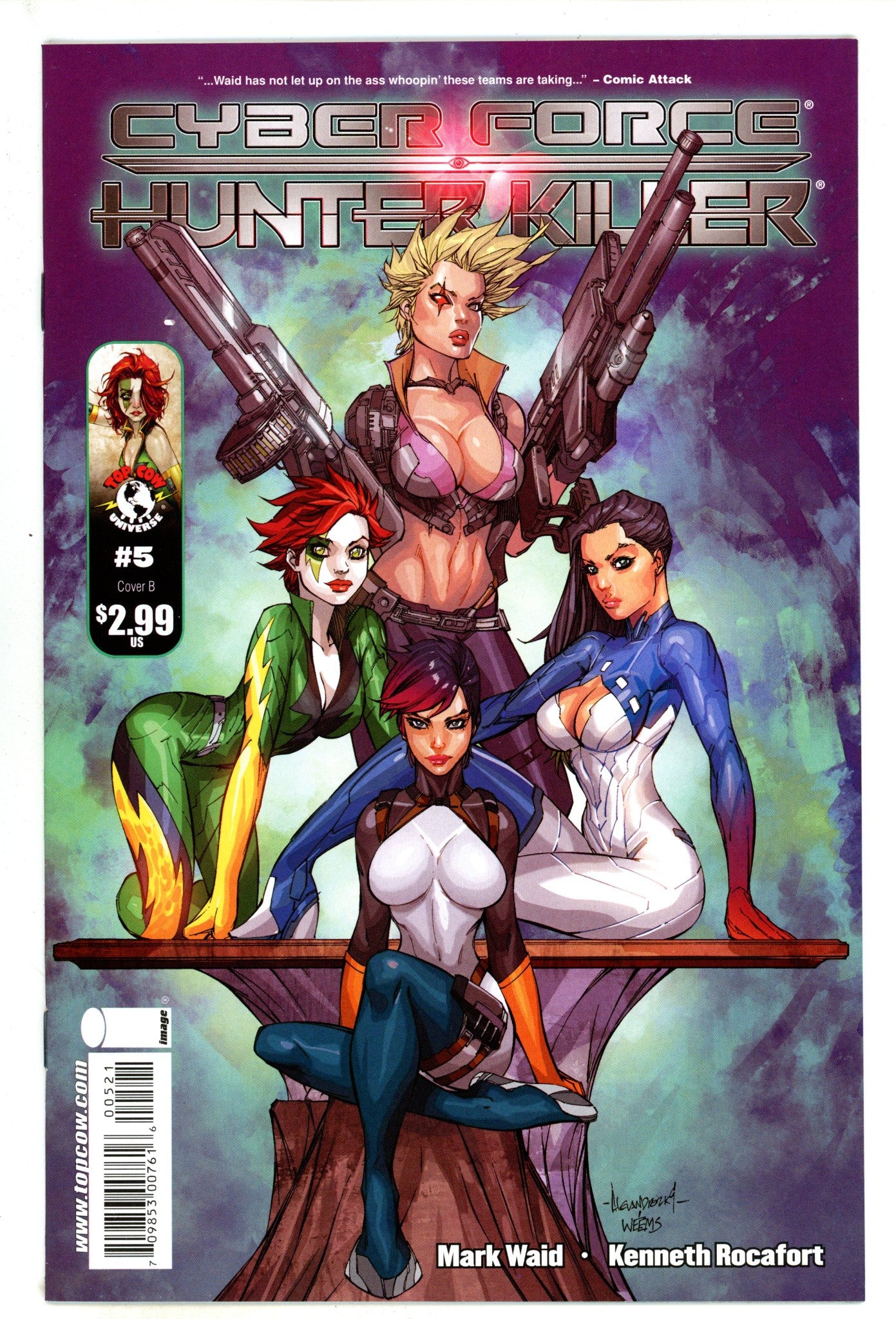 Cyberforce / Hunter-Killer 5 NM- (9.2) (2010) Garza Variant 