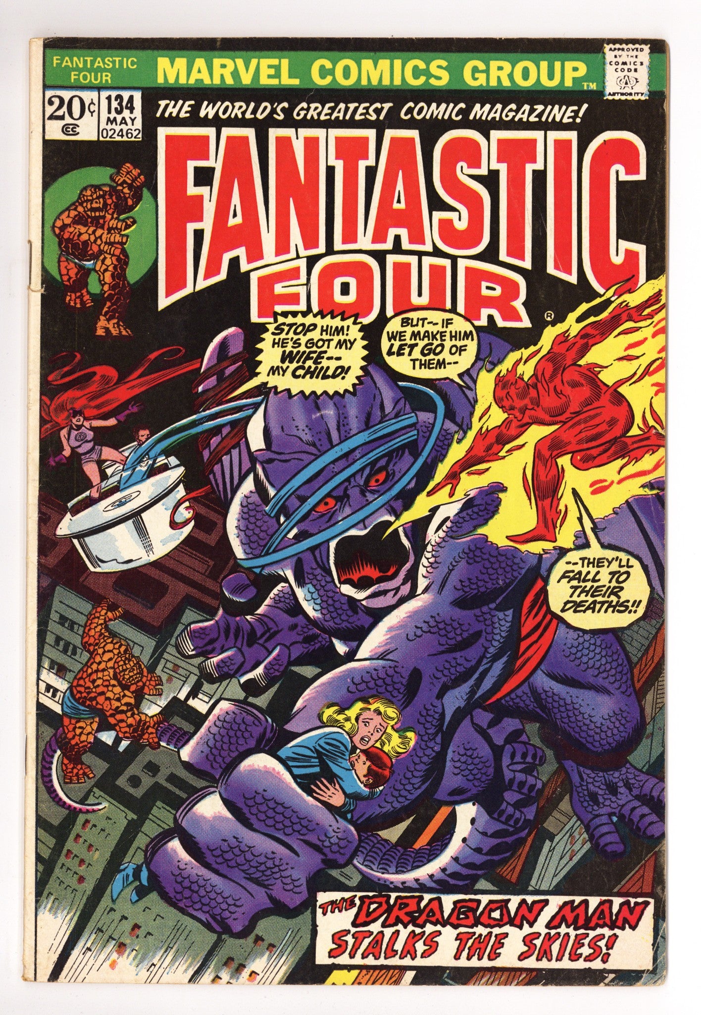 Fantastic Four Vol 1 134 VG (4.0) (1973) 