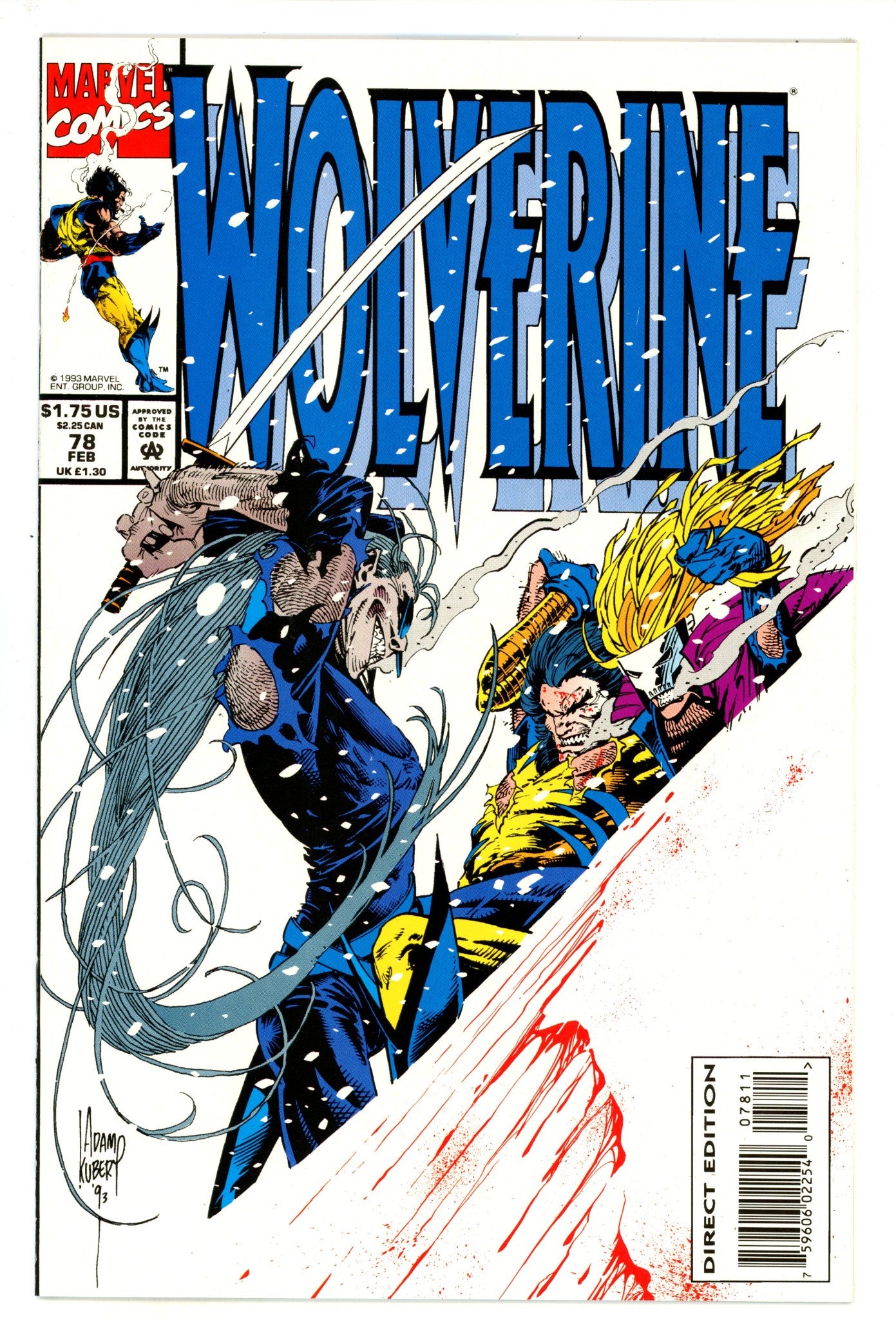 Wolverine Vol 2 78 NM- (9.2) (1994) 
