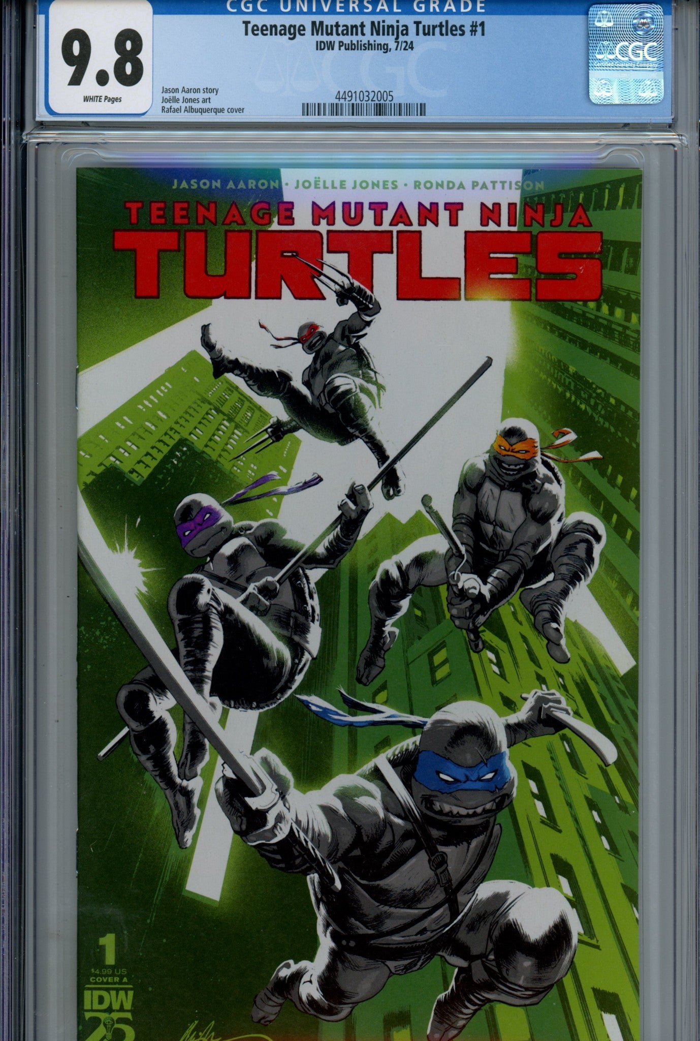 Teenage Mutant Ninja Turtles Vol 6 1 CGC 9.8 (NM/M) (2024) 