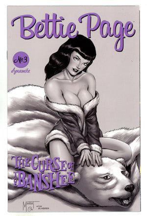 Bettie Page and the Curse of the Banshee 3 NM- (9.2) (2021) Mychaels Sketch Incentive Variant