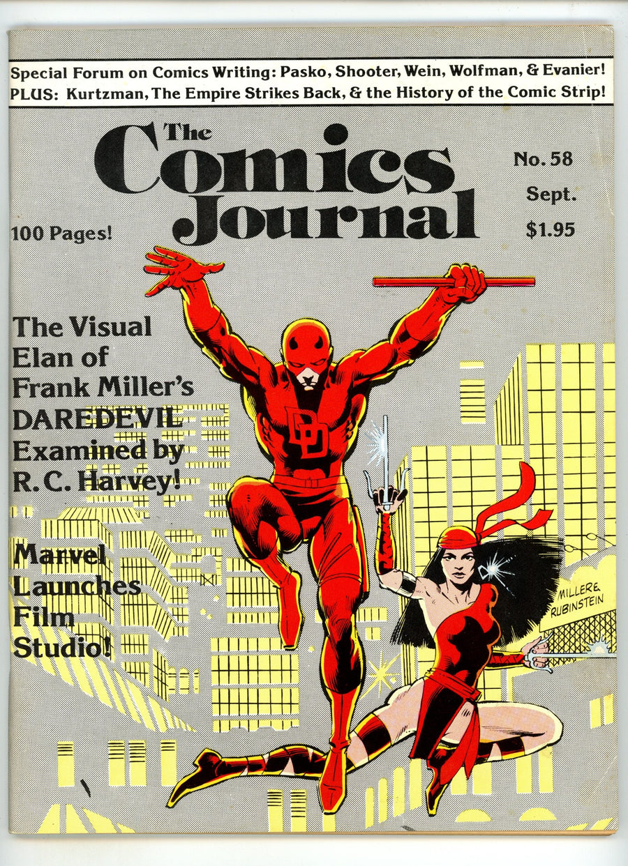 The Comics Journal  58  FN (6.0)  (1980)  