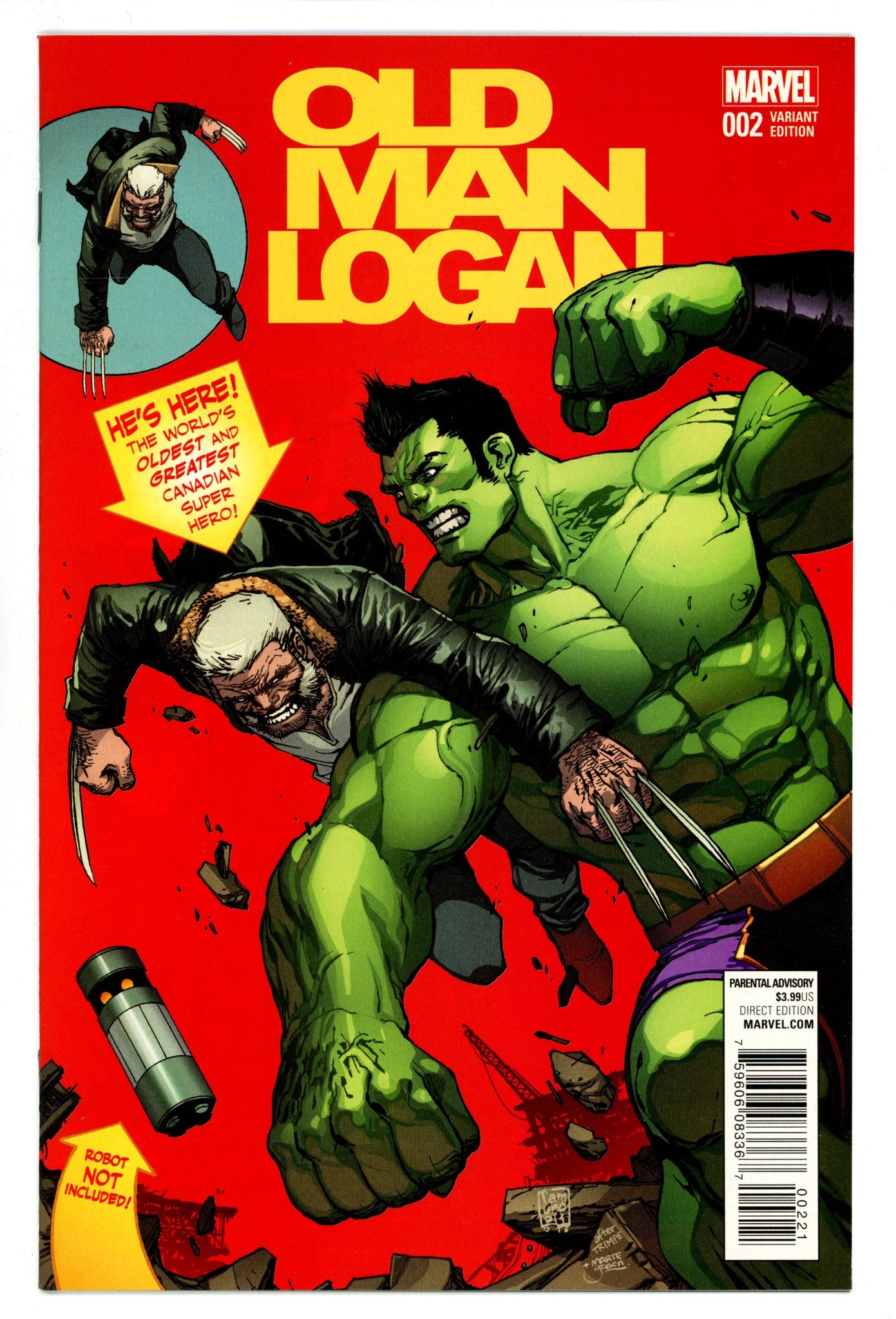 Old Man Logan Vol 2 2 NM- (9.2) (2016) Camuncoli Incentive Variant 