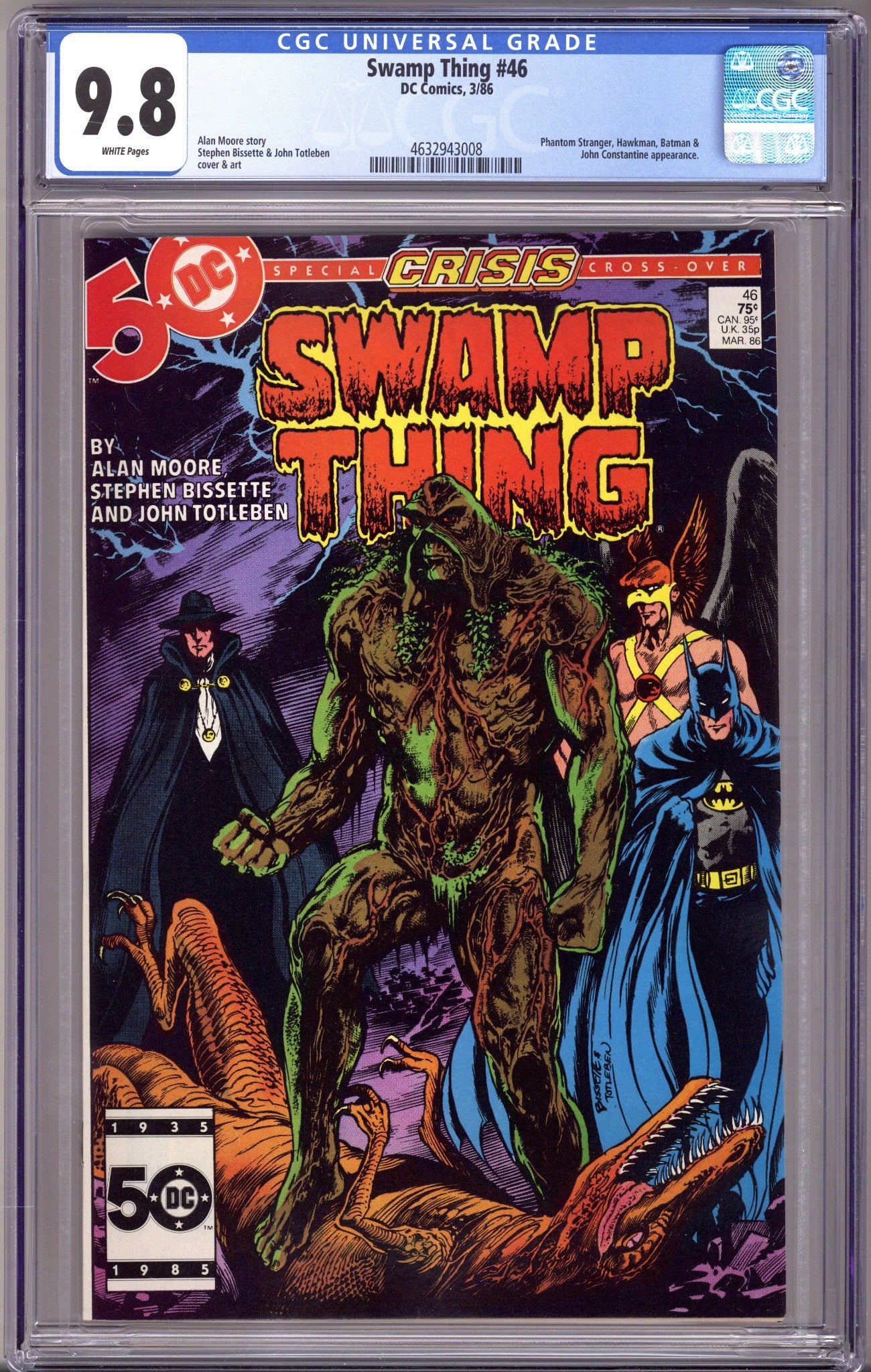 Swamp Thing Vol 2 46 CGC 9.8 (NM/M) (1986) 