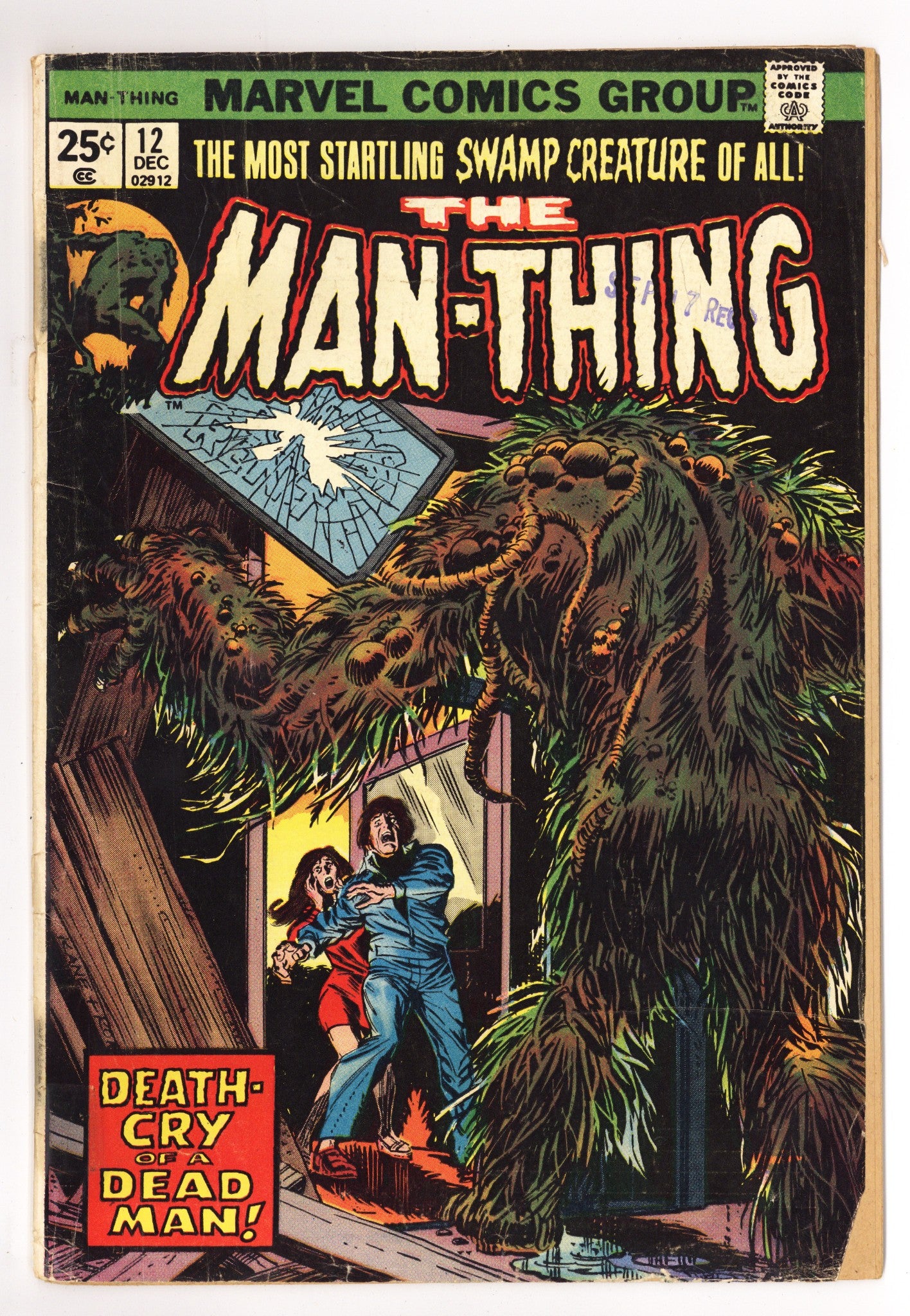 Man-Thing Vol 1 12 Very Low Grade (1974) 