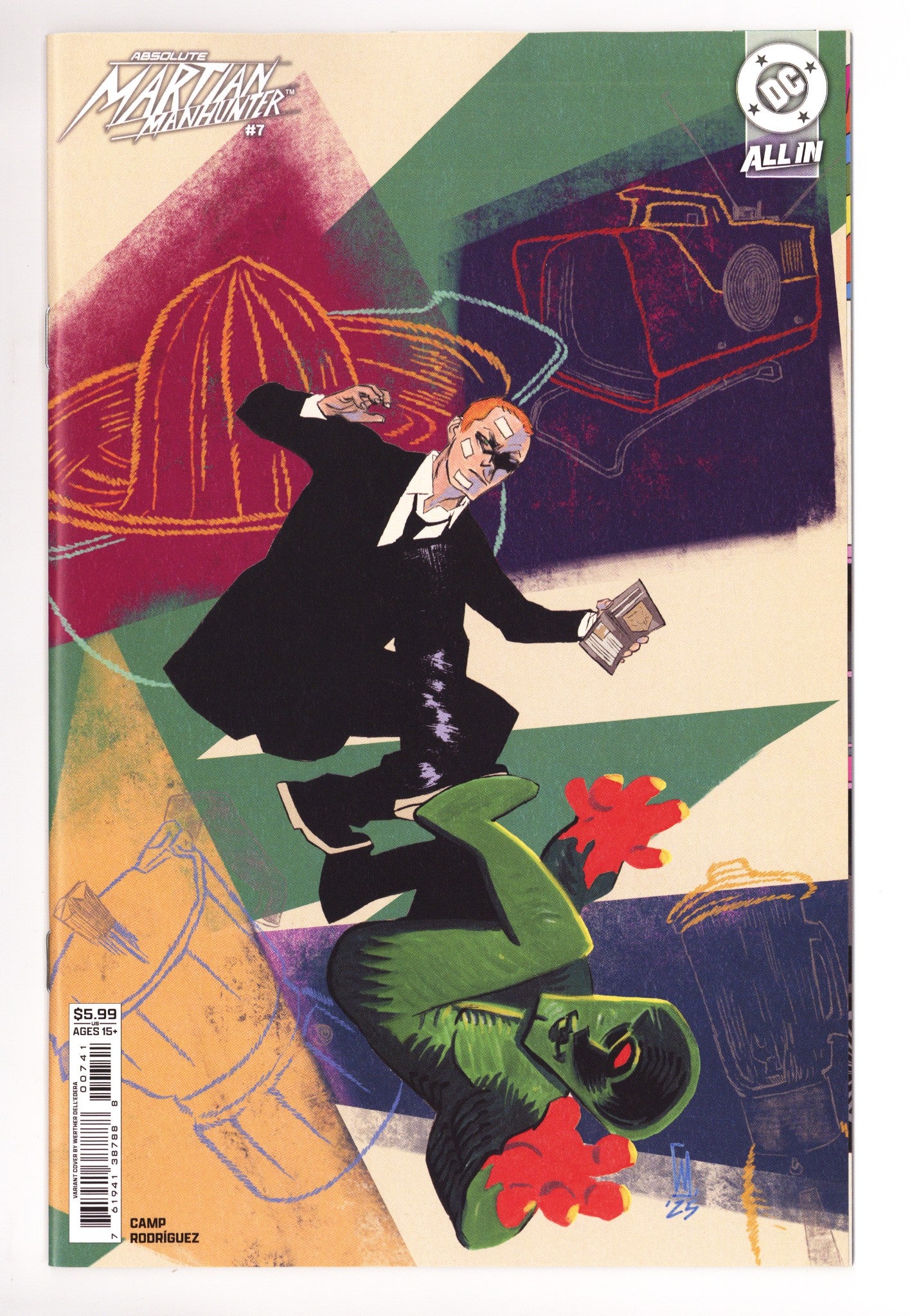 Absolute Martian Manhunter 7 Dell'Edera Variant (2025)