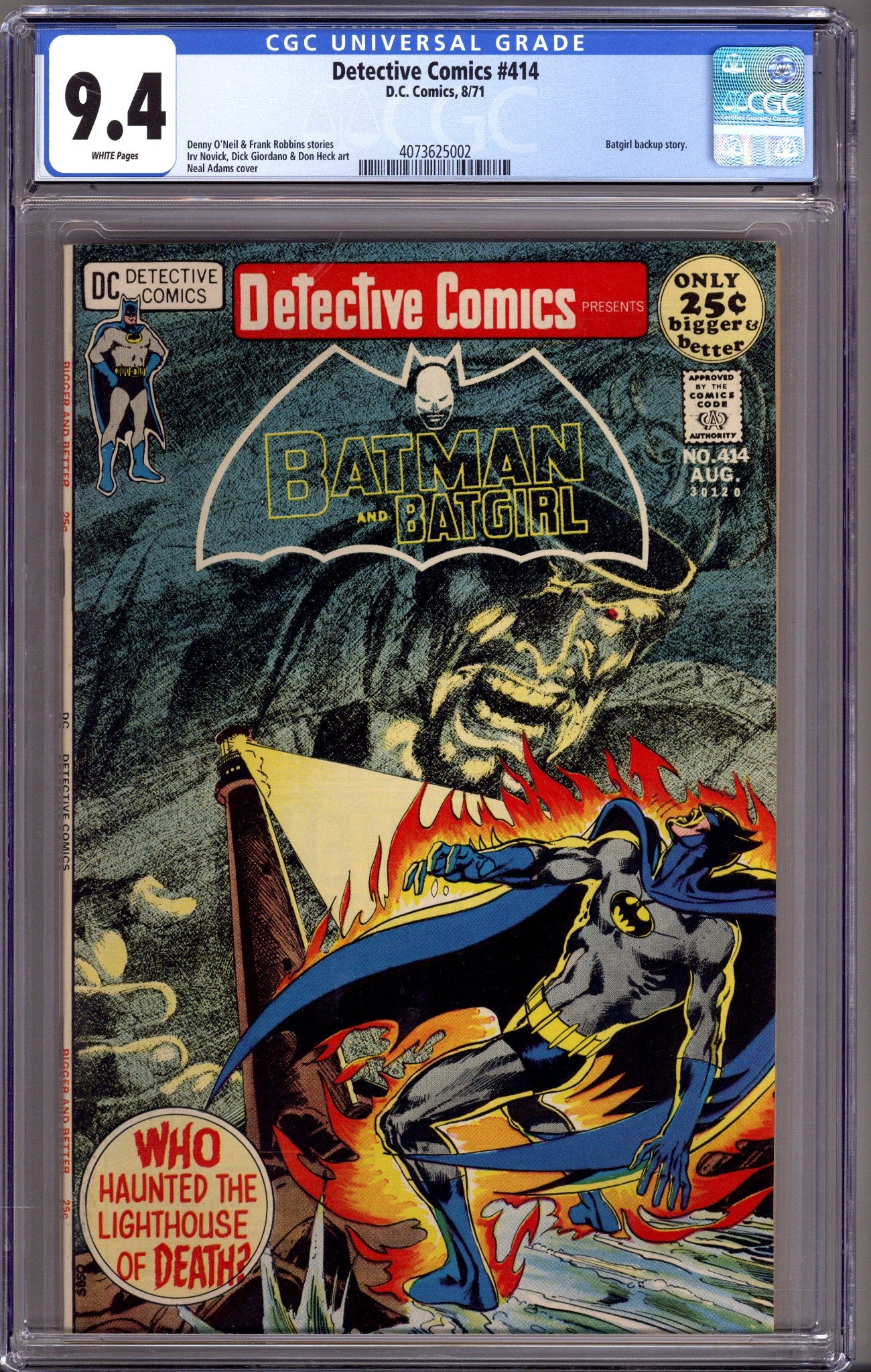 Detective Comics Vol 1 414 CGC 9.4 (NM) (1971) 