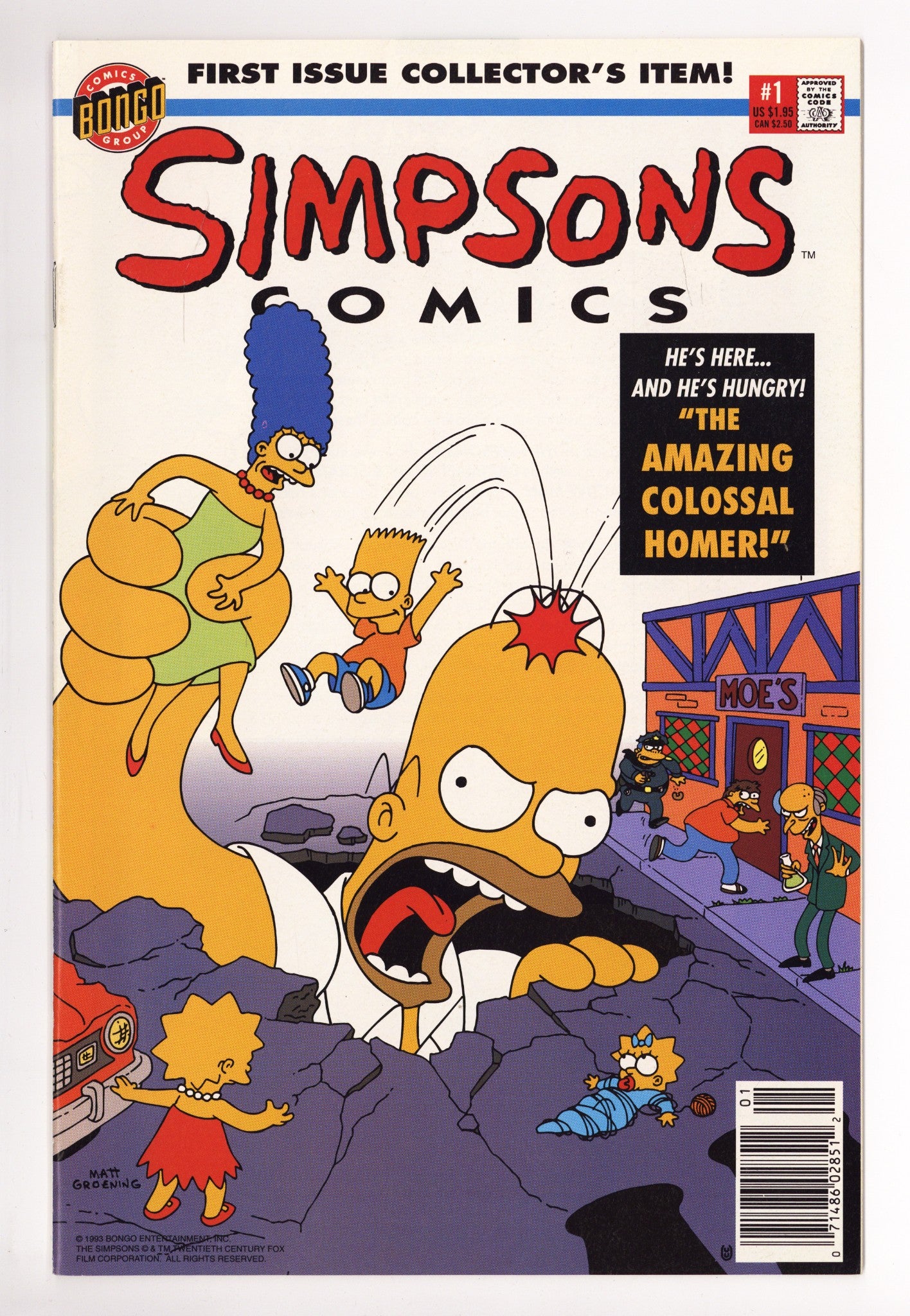Simpsons Comics 1 VF/NM (9.0) (1993) Newsstand 