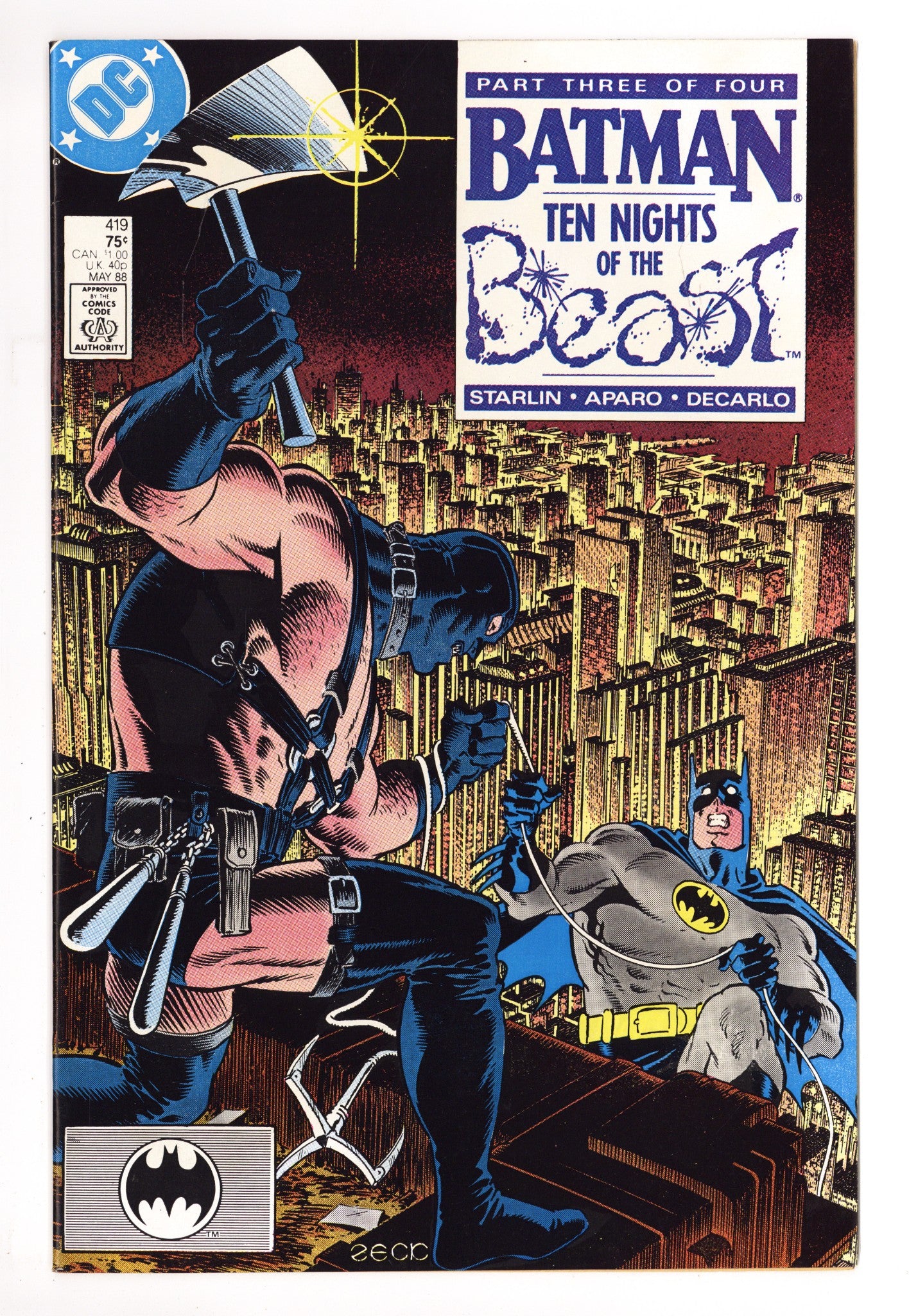Batman Vol 1 419 VF (8.0) (1988) 