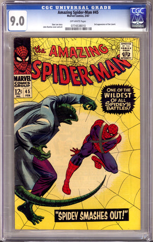 The Amazing Spider-Man Vol 1 45 CGC 9.0 (VF/NM) (1967)