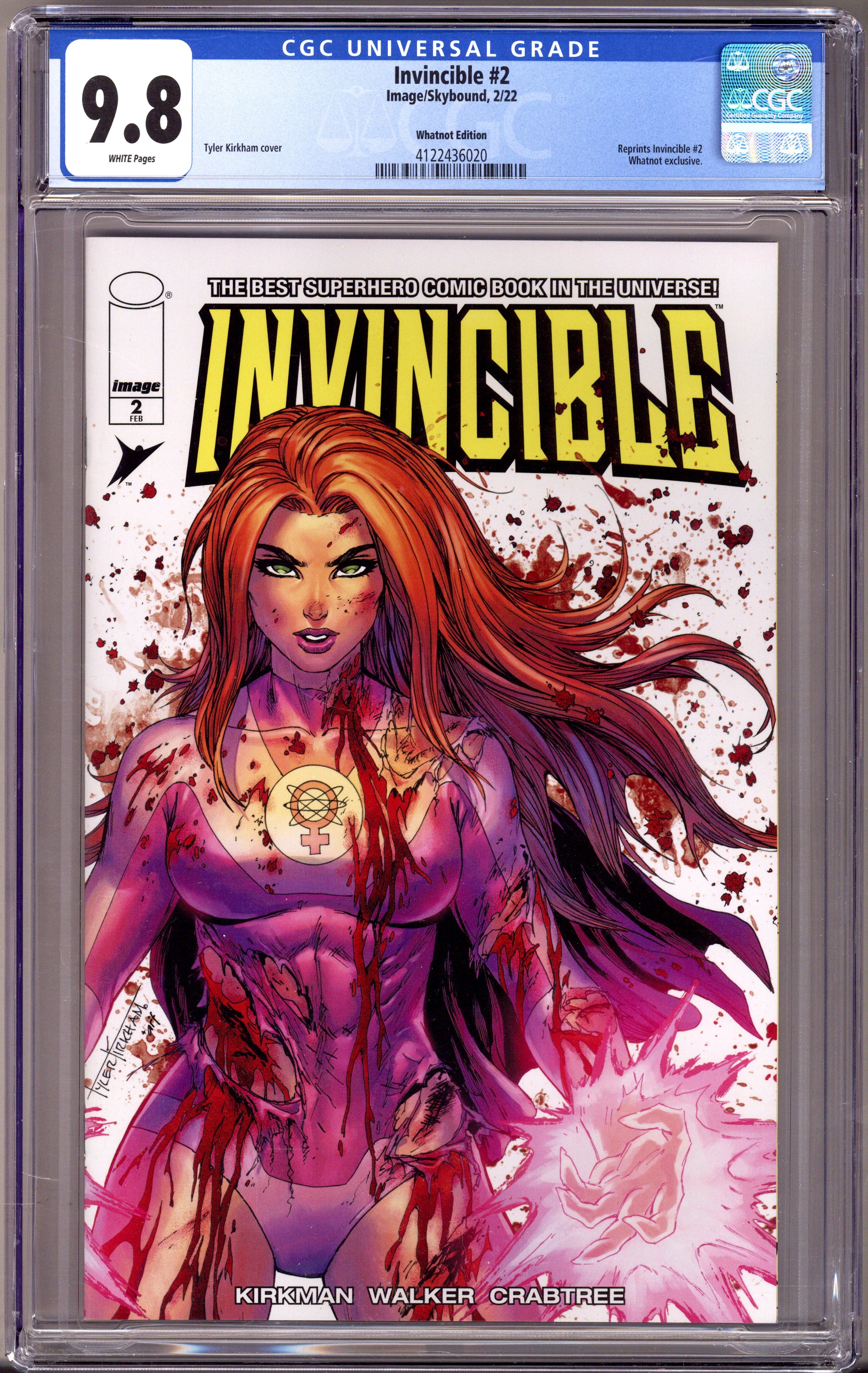 Invincible 2 CGC 9.8 (NM/M) (2021) Kirkham Exclusive Variant 
