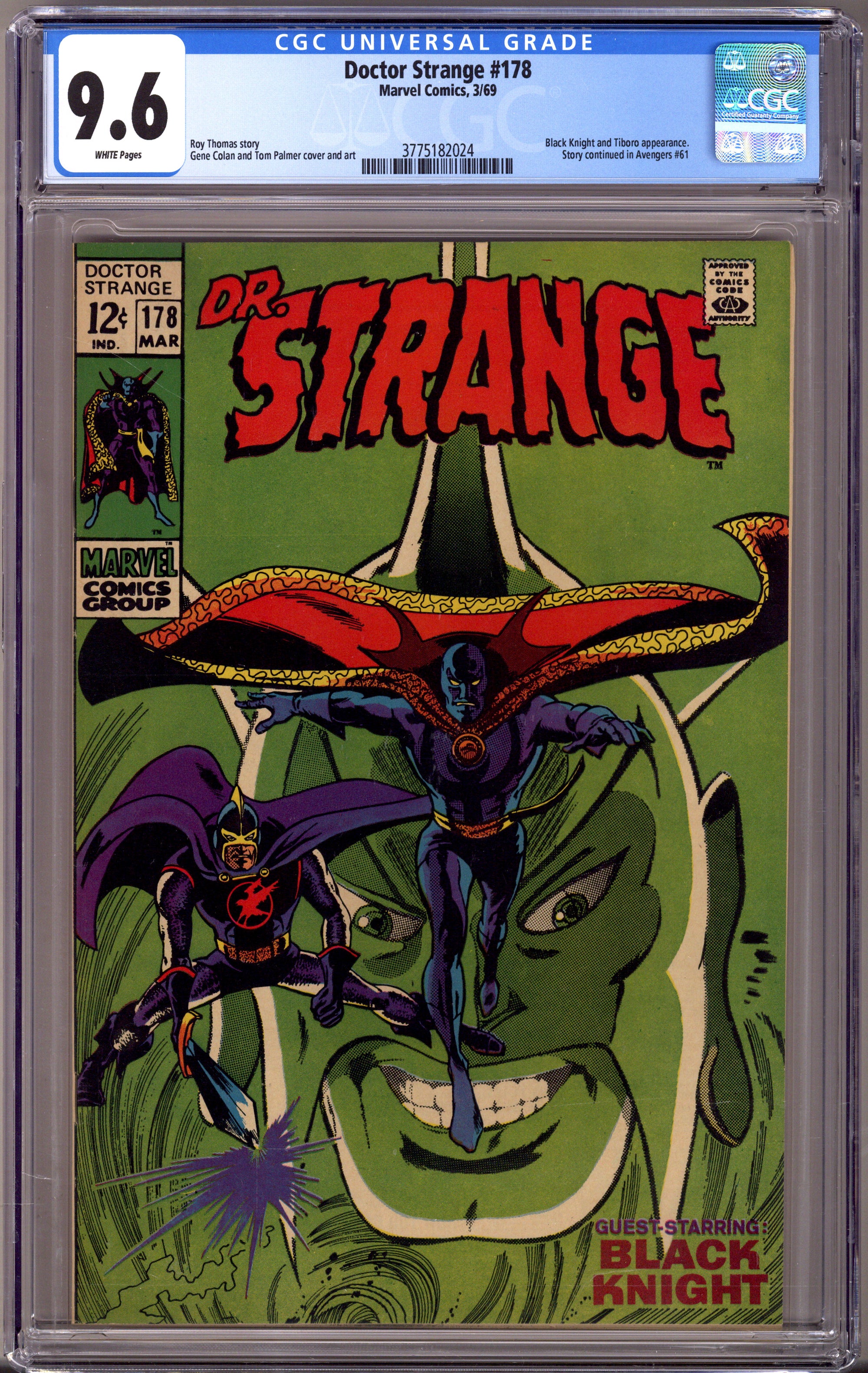 Doctor Strange Vol 1 178 CGC 9.6 (NM+) (1969) 