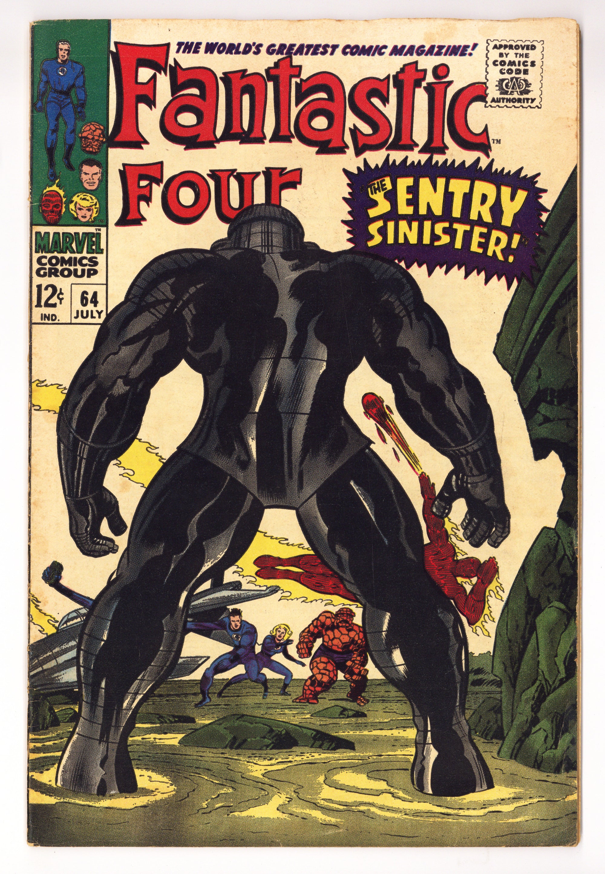 Fantastic Four Vol 1 64  VG (4.0)   (1967)        