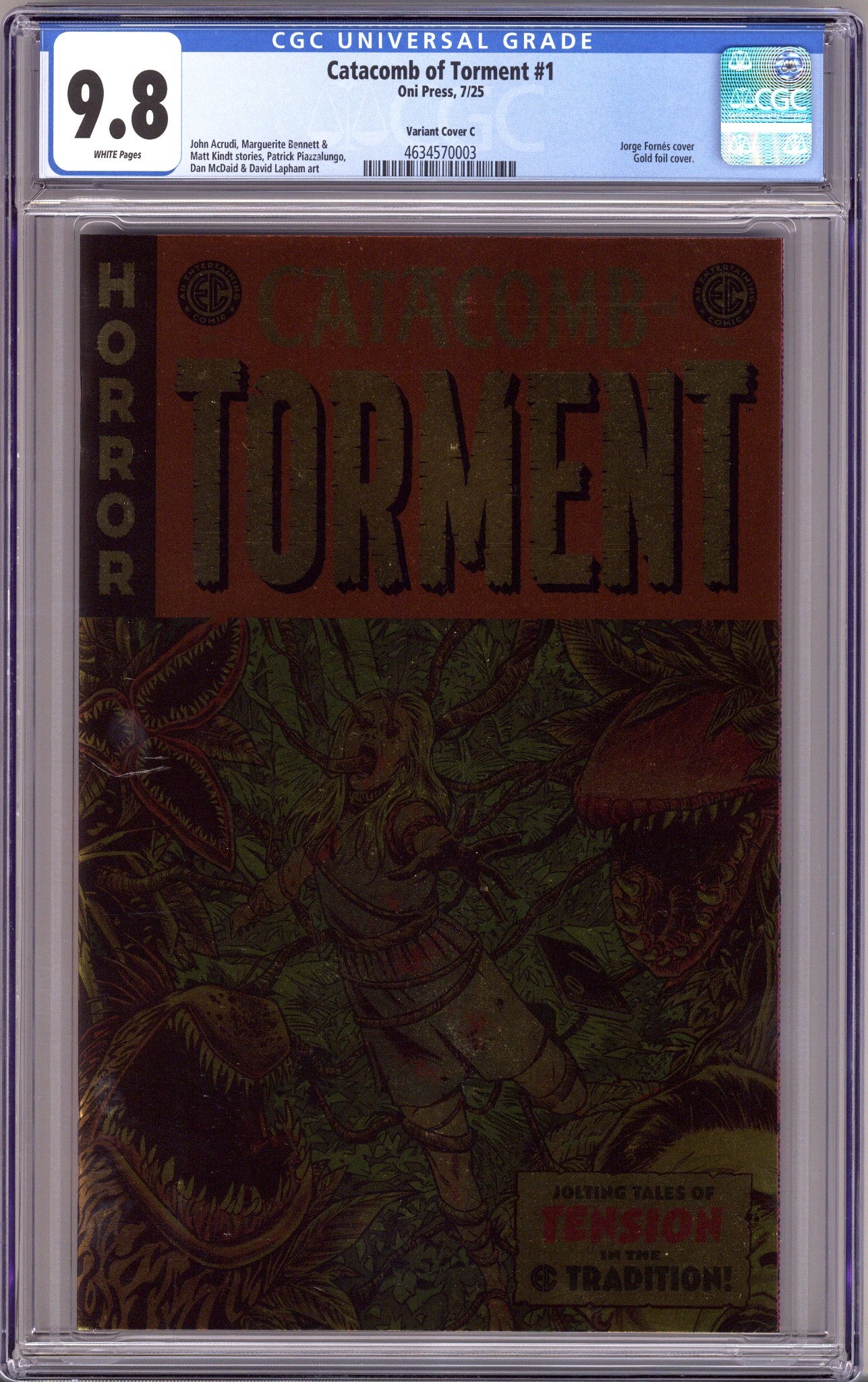 Catacomb of Torment 1 CGC 9.8 (NM/M) (2025) Fornes Foil Variant 