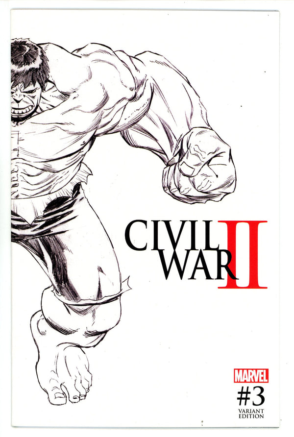 Civil War II 3 High Grade (2016) Quesada Sketch Variant