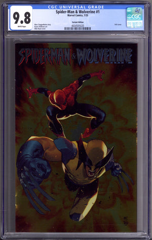 Spider-Man & Wolverine   1 CGC 9.8 (NM/M)   (2025) Ruan Foil   Variant