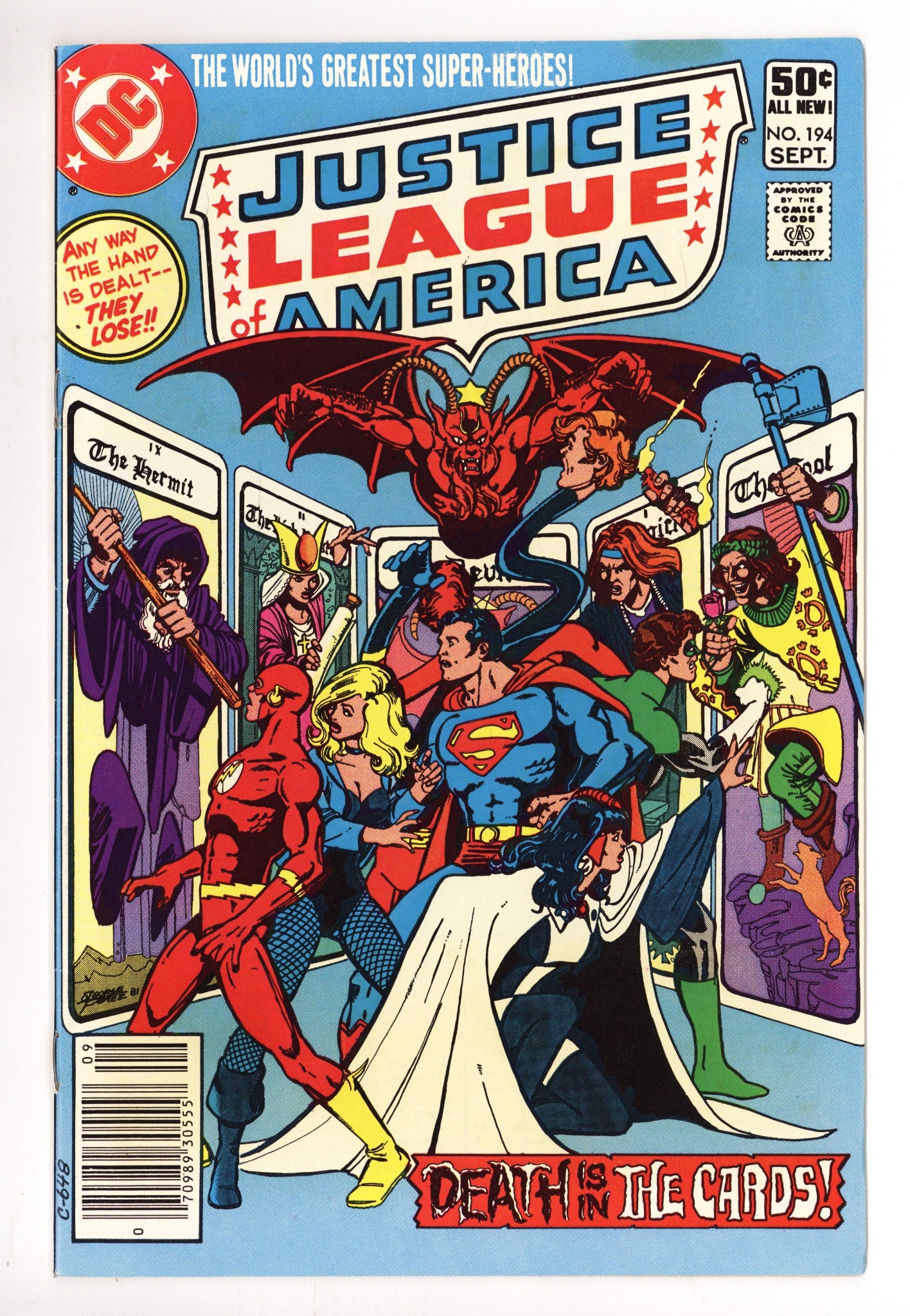 Justice League of America Vol 1 194 Mid Grade (1981) Newsstand 