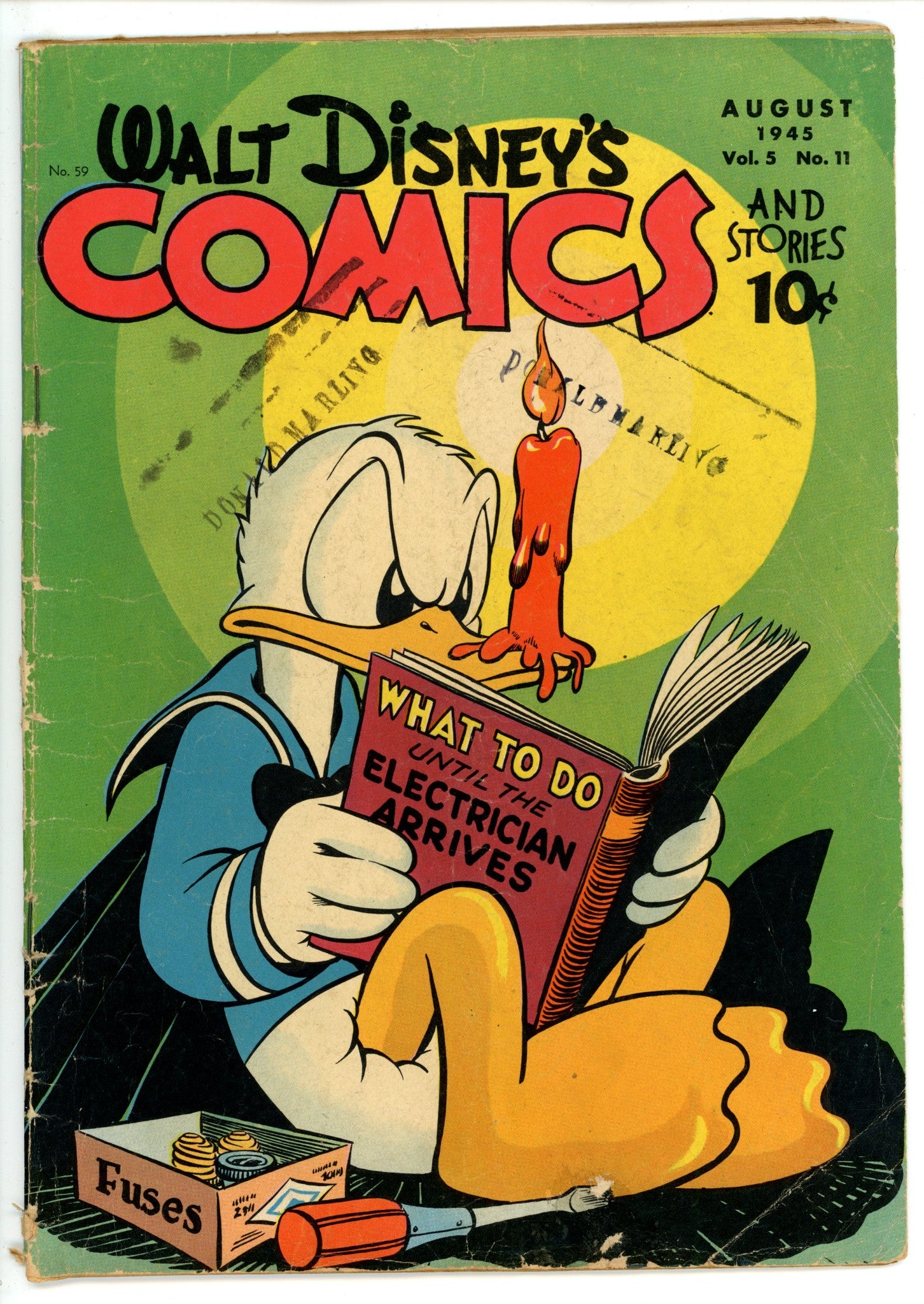 Walt Disney's Comics and Stories Vol 5 11 (59) GD/VG (3.0) (1945) 