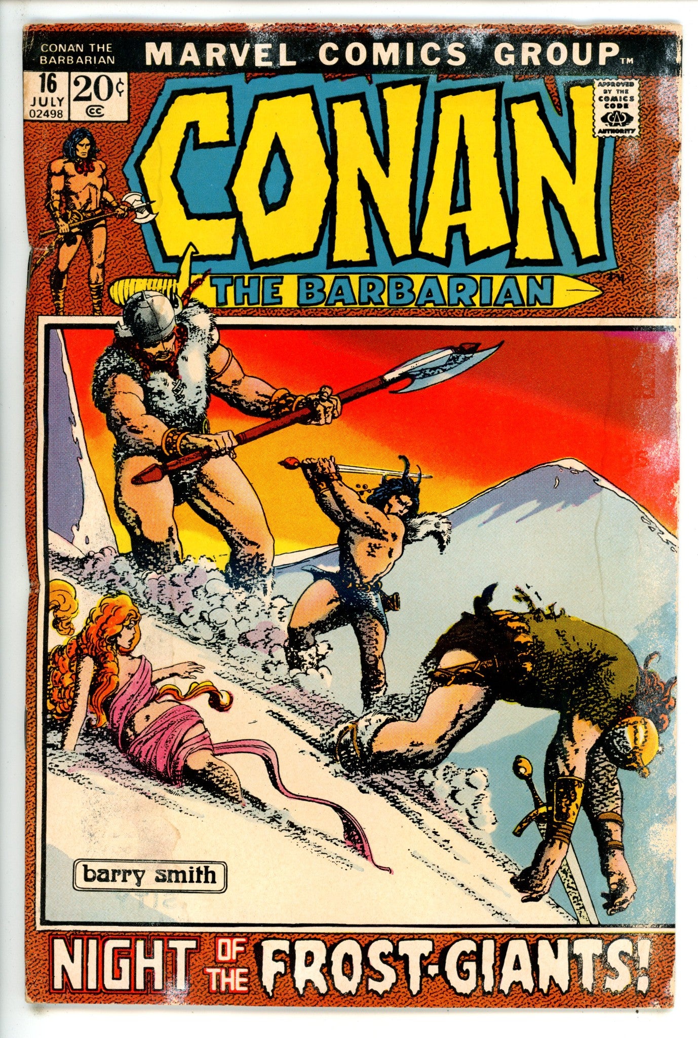 Conan the Barbarian Vol 1 16 FR/GD (1.5) (1972) 