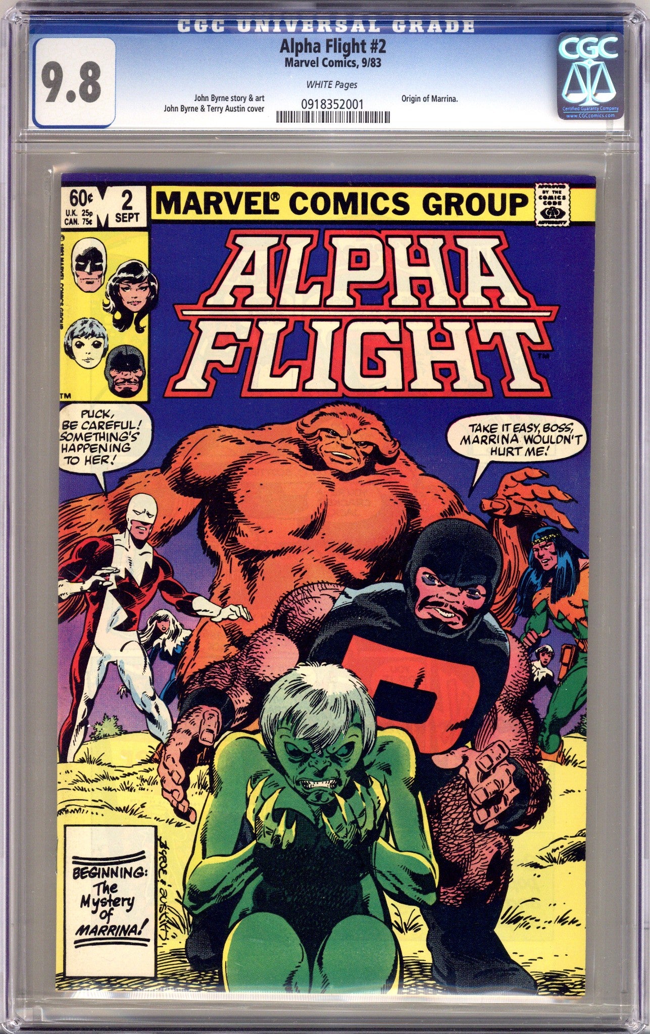 Alpha Flight Vol 1 2 CGC 9.8 (NM/M) (1983) 